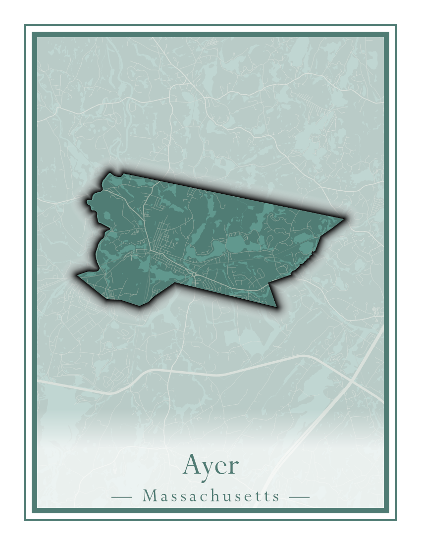 Massachusetts Towns - Street Map (Attleboro - Ayer)