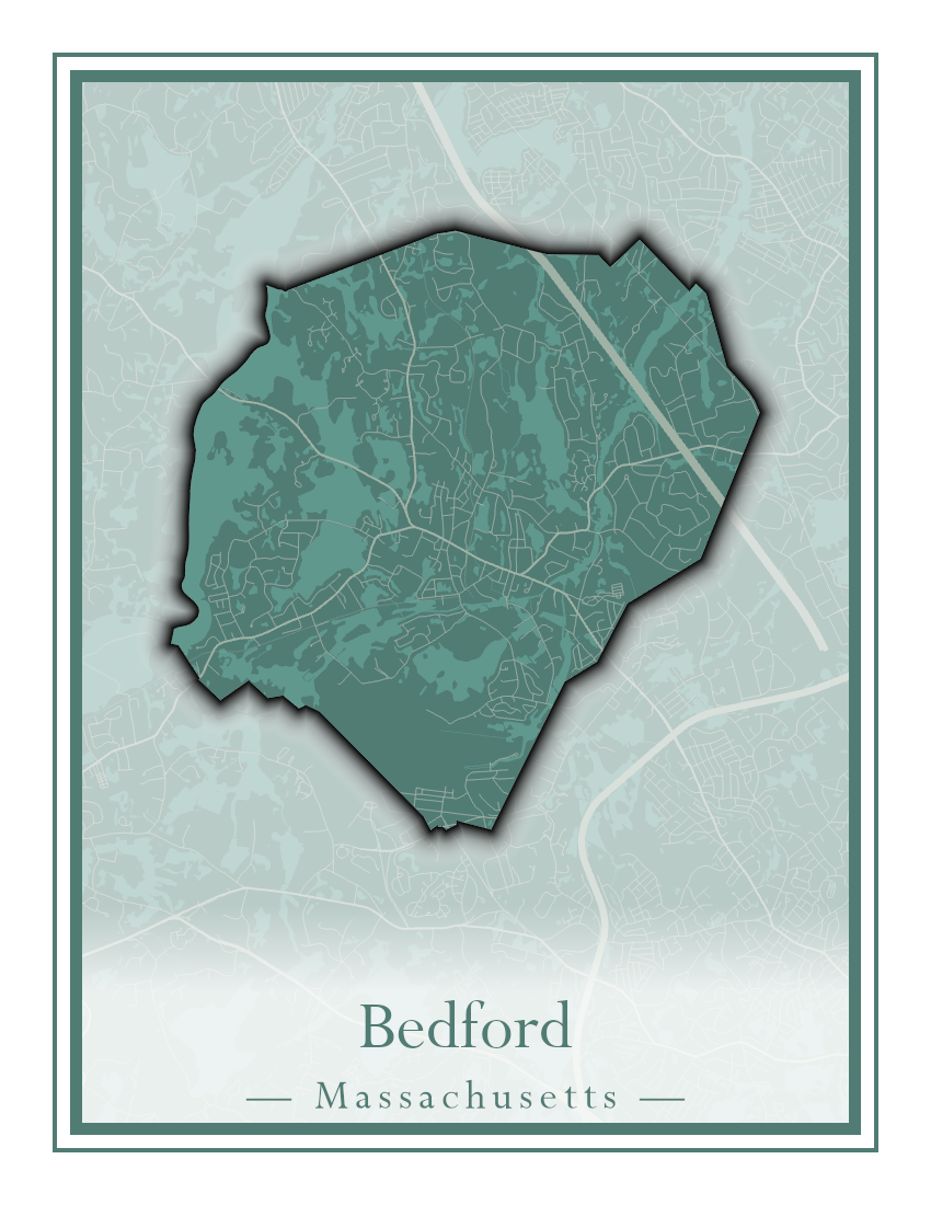 Massachusetts Towns - Street Map (Barnstable - Bedford)