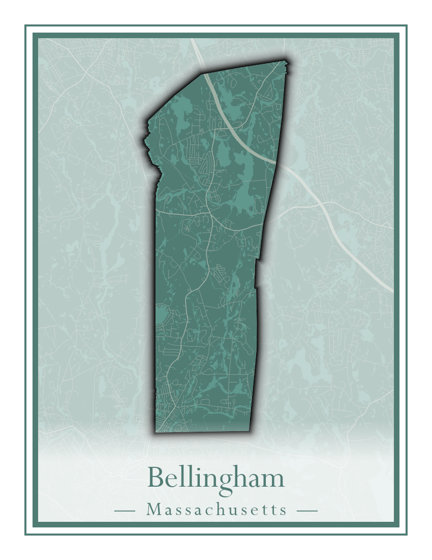 Massachusetts Towns - Street Map (Belchertown - Berkley)