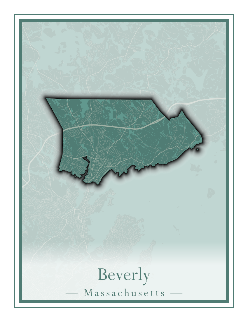 Massachusetts Towns - Street Map (Berlin - Billerica)