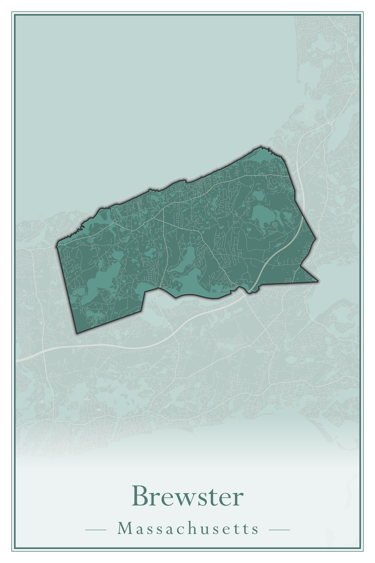 Massachusetts Towns - Street Map (Braintree - Brimfield)