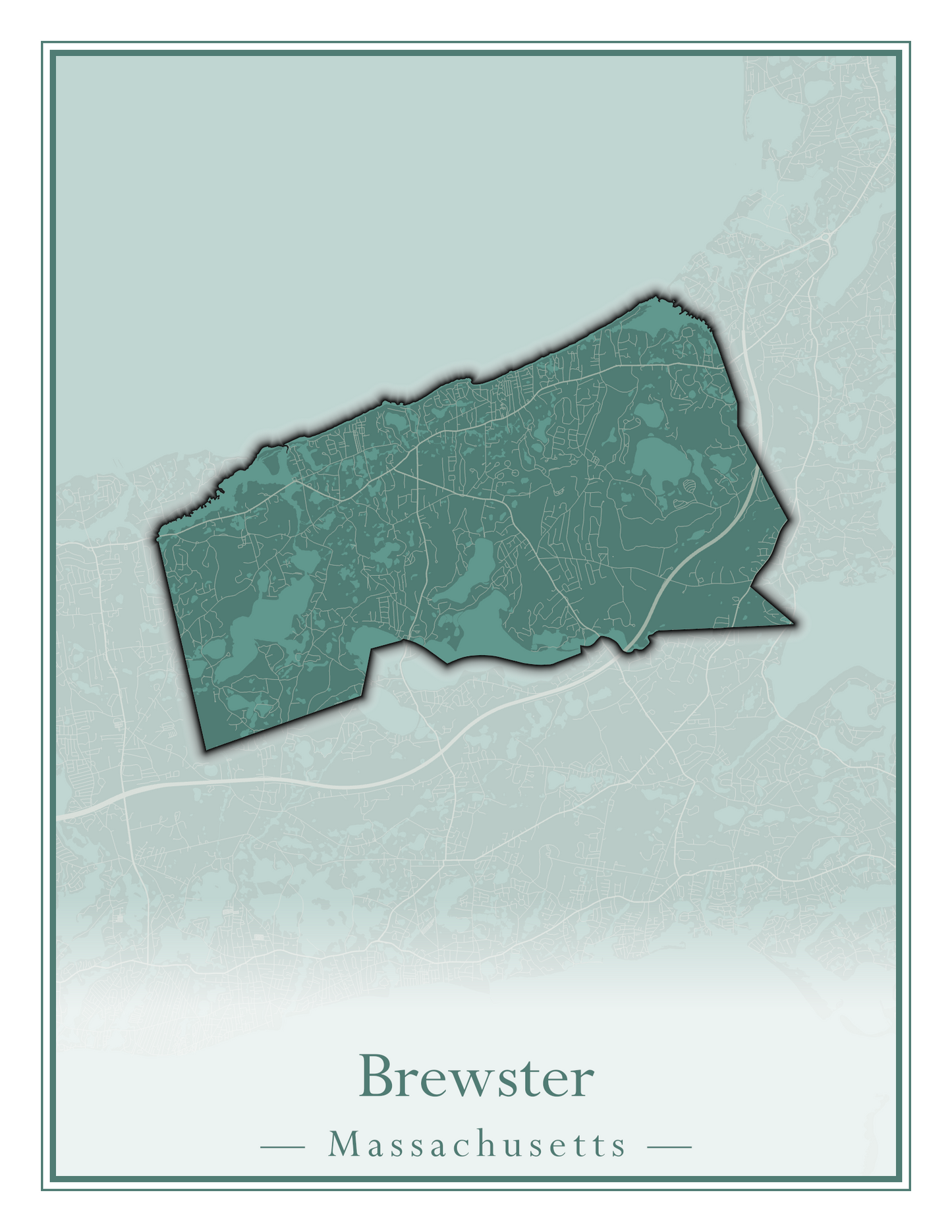 Massachusetts Towns - Street Map (Braintree - Brimfield)