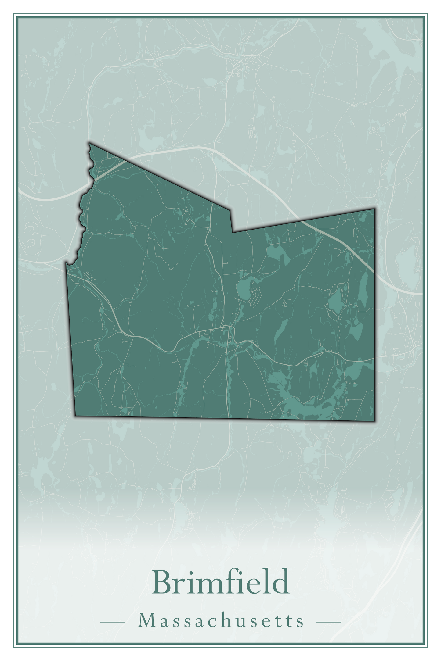 Massachusetts Towns - Street Map (Braintree - Brimfield)