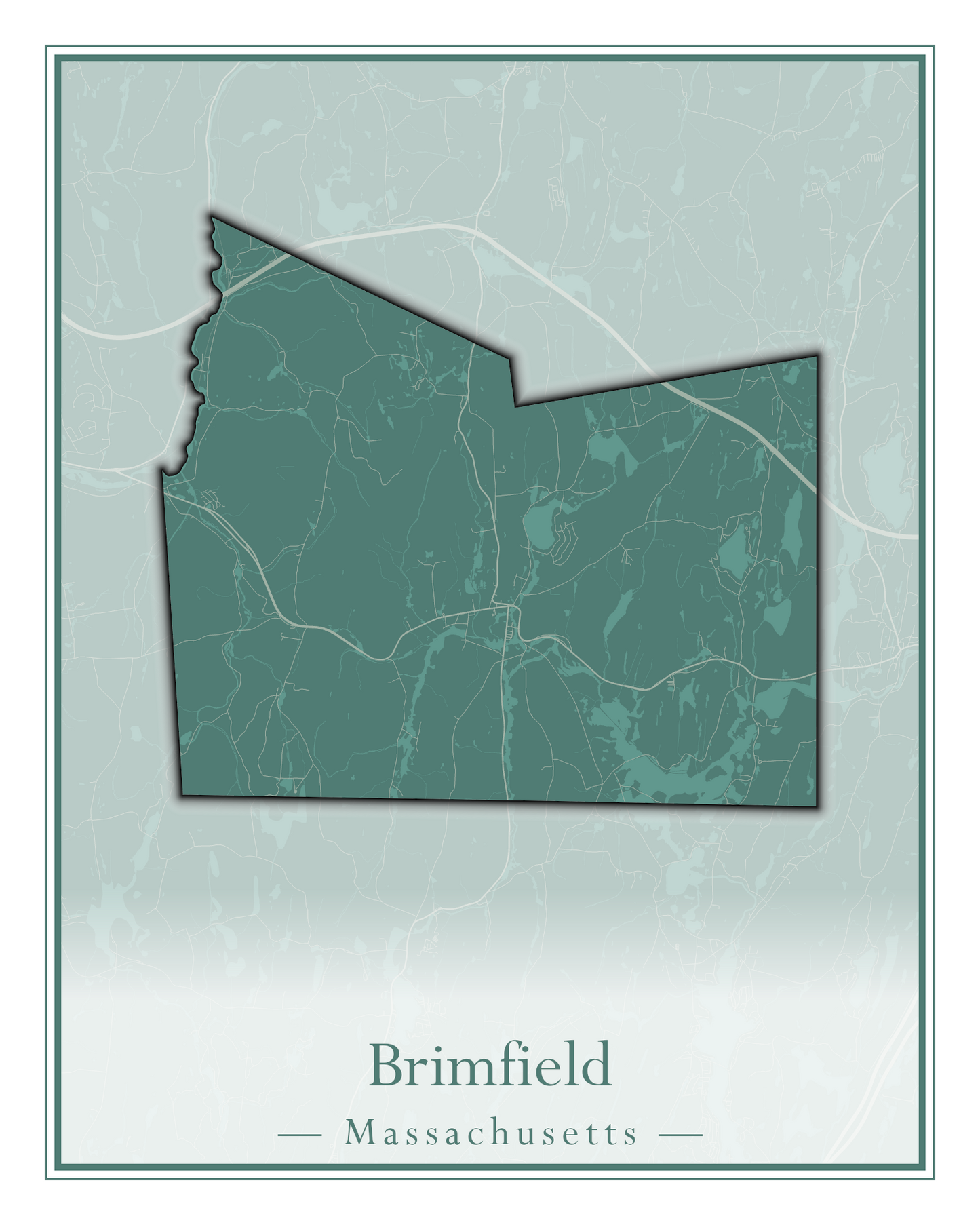 Massachusetts Towns - Street Map (Braintree - Brimfield)