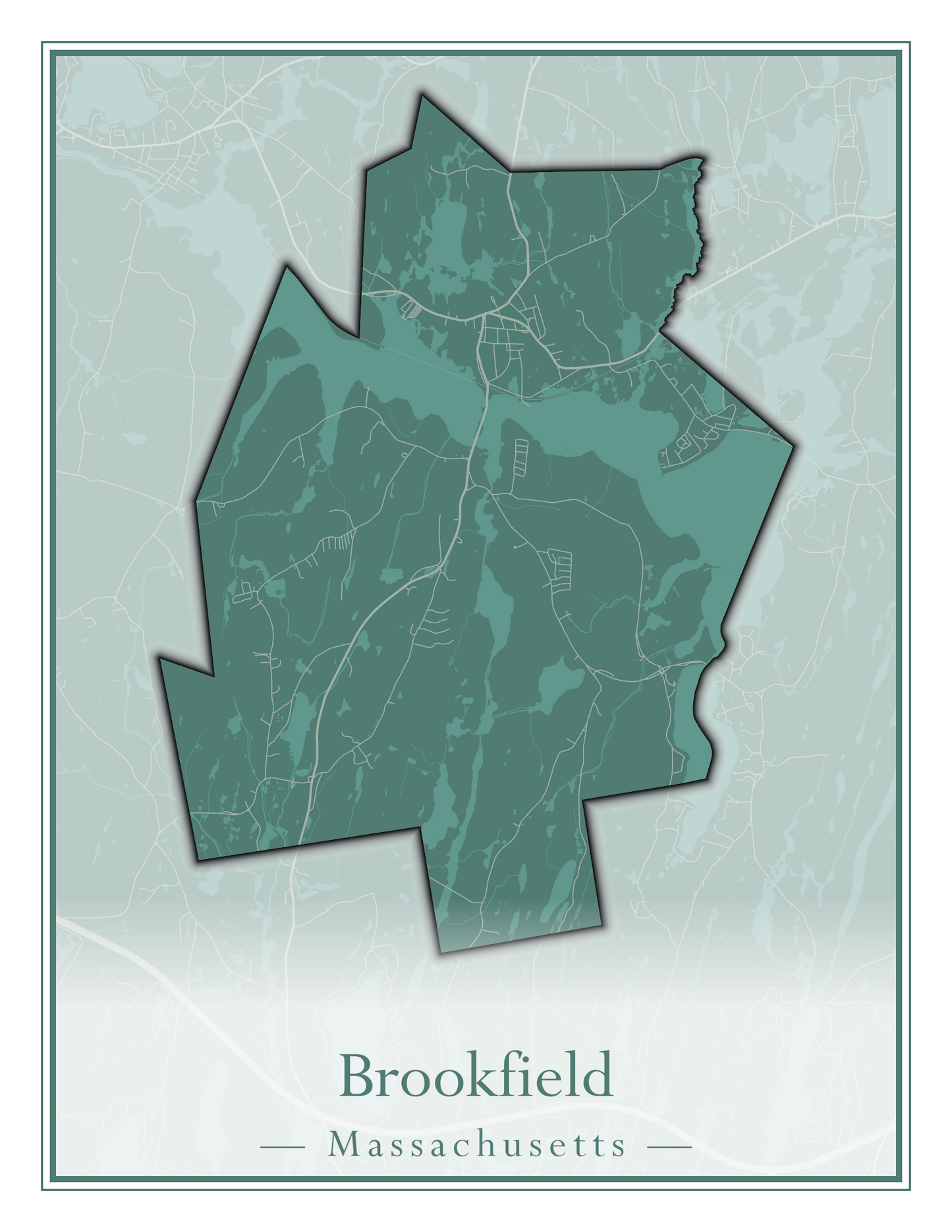 Massachusetts Towns - Street Map (Brockton - Buckland)