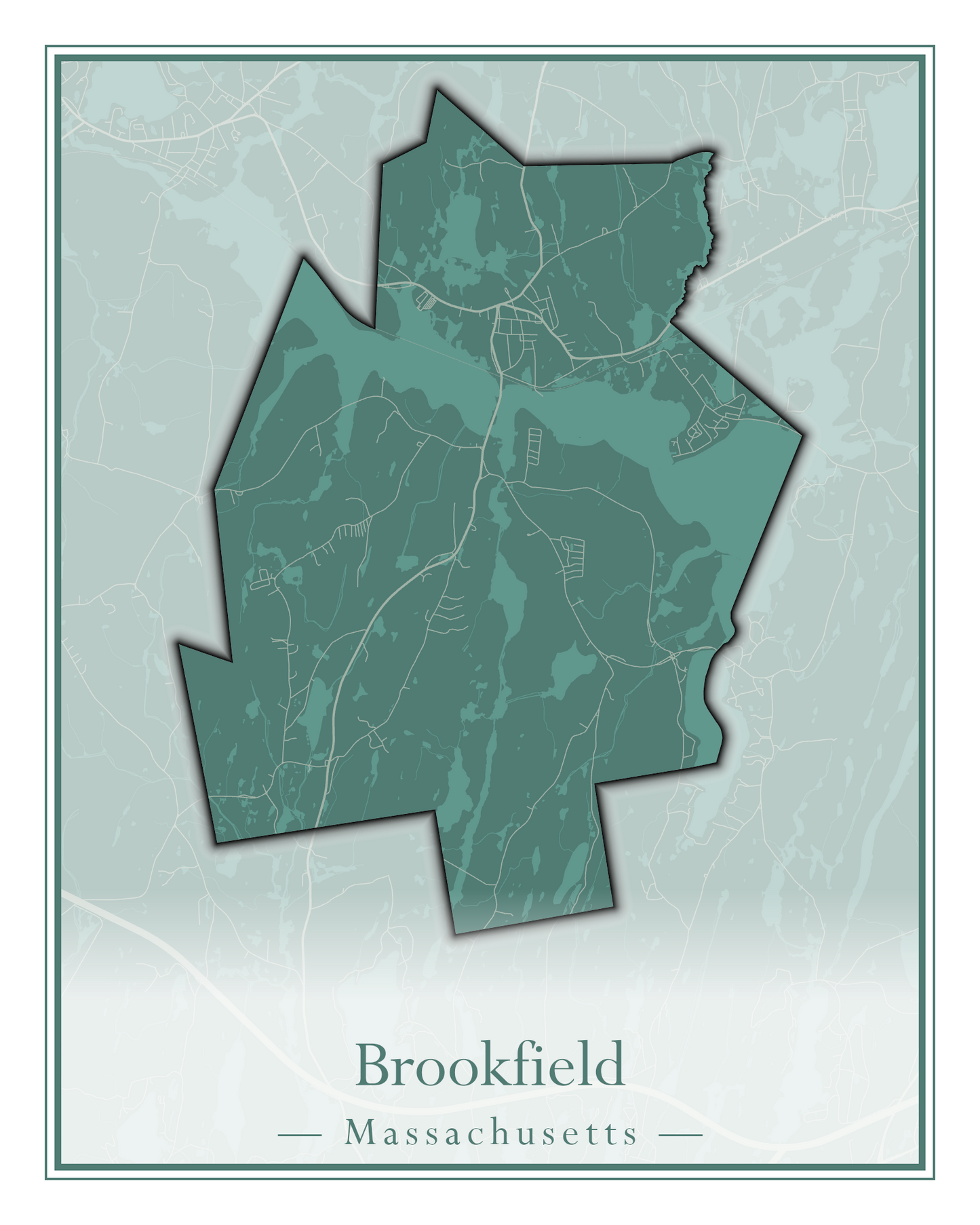 Massachusetts Towns - Street Map (Brockton - Buckland)