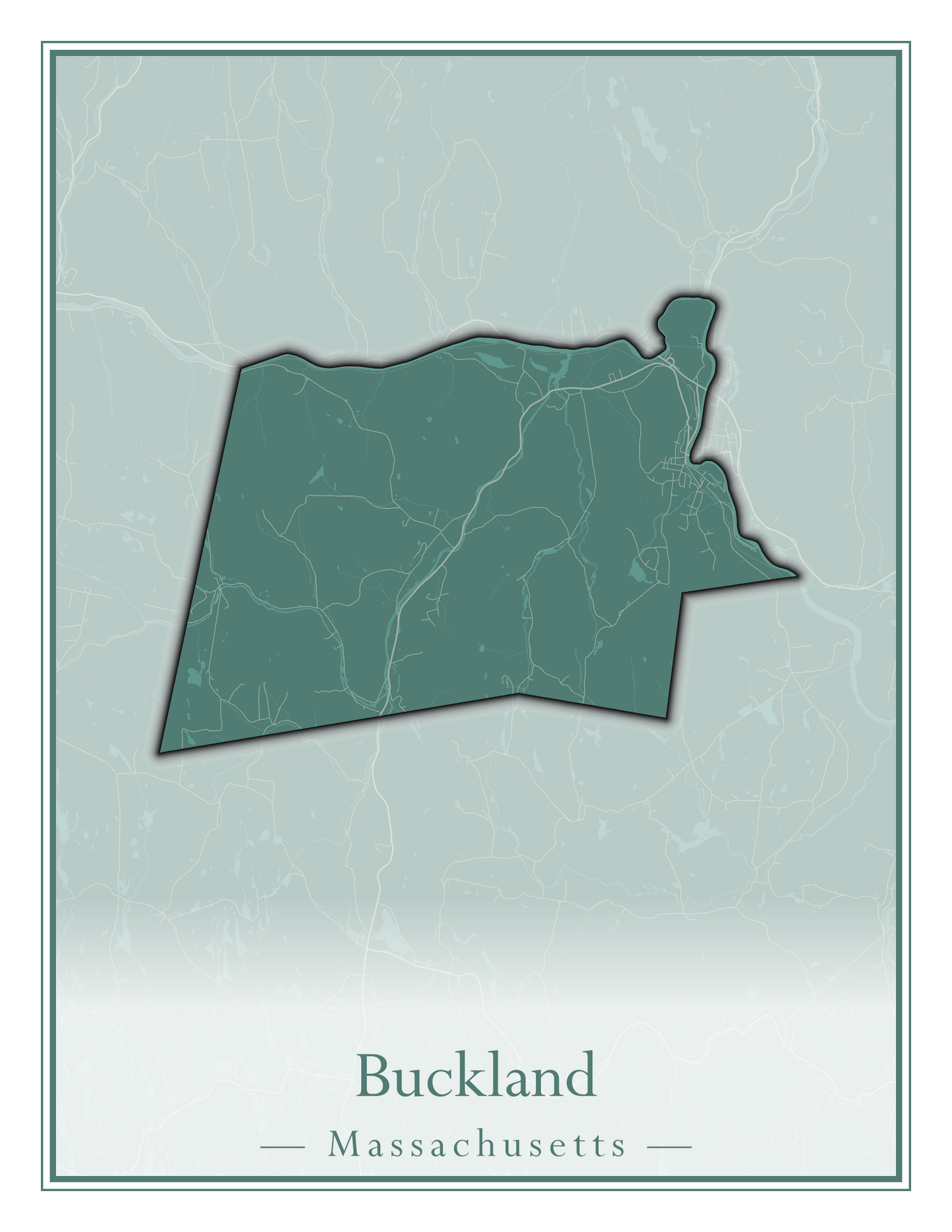 Massachusetts Towns - Street Map (Brockton - Buckland)