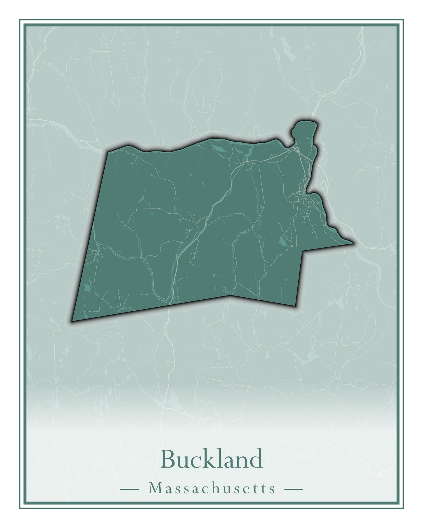 Massachusetts Towns - Street Map (Brockton - Buckland)