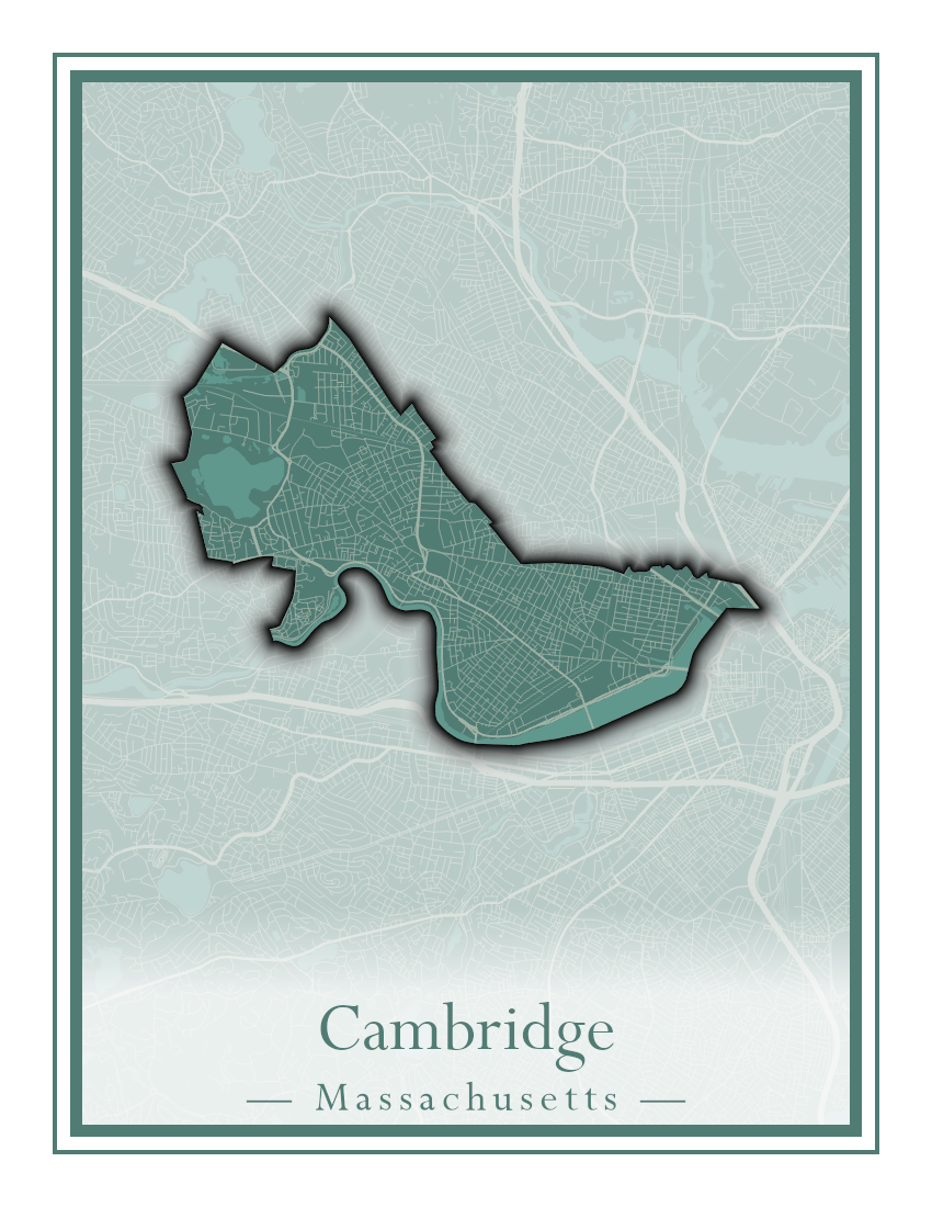 Massachusetts Towns - Street Map (Burlington - Carlisle)