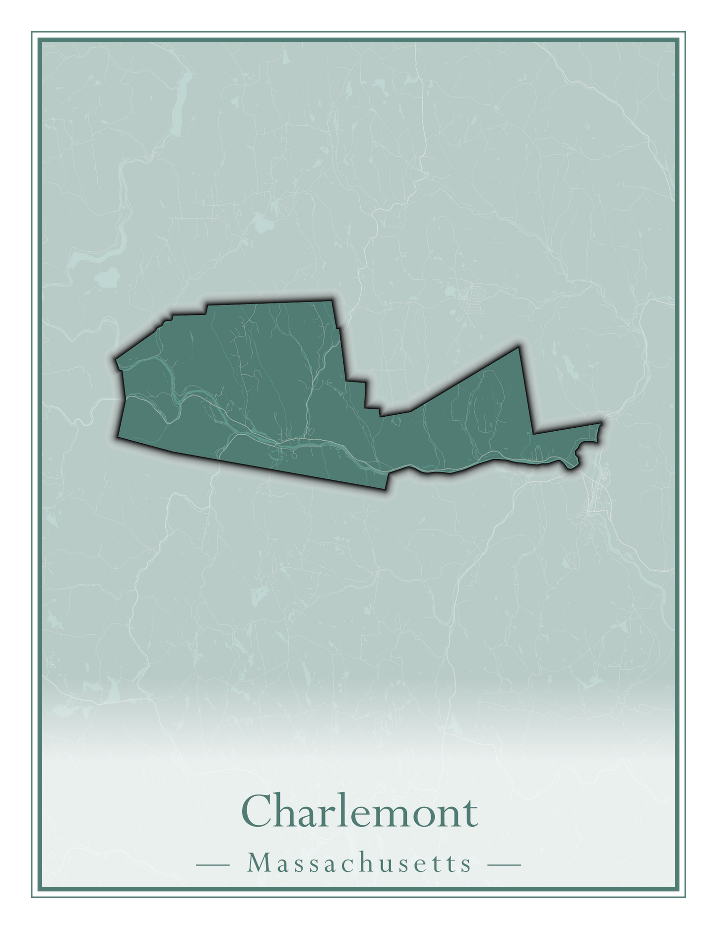 Massachusetts Towns - Street Map (Carver - Chatham)