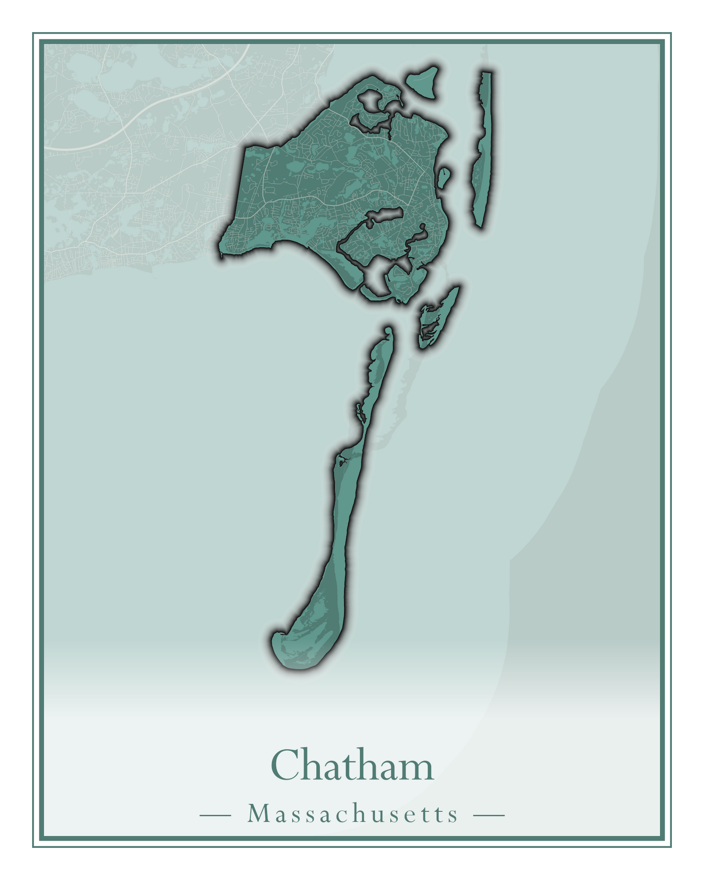 Massachusetts Towns - Street Map (Carver - Chatham)