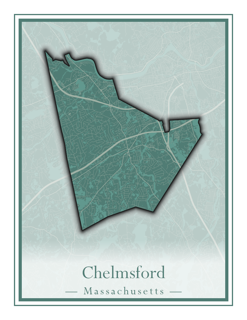 Massachusetts Towns - Street Map (Chelmsford - Chester)