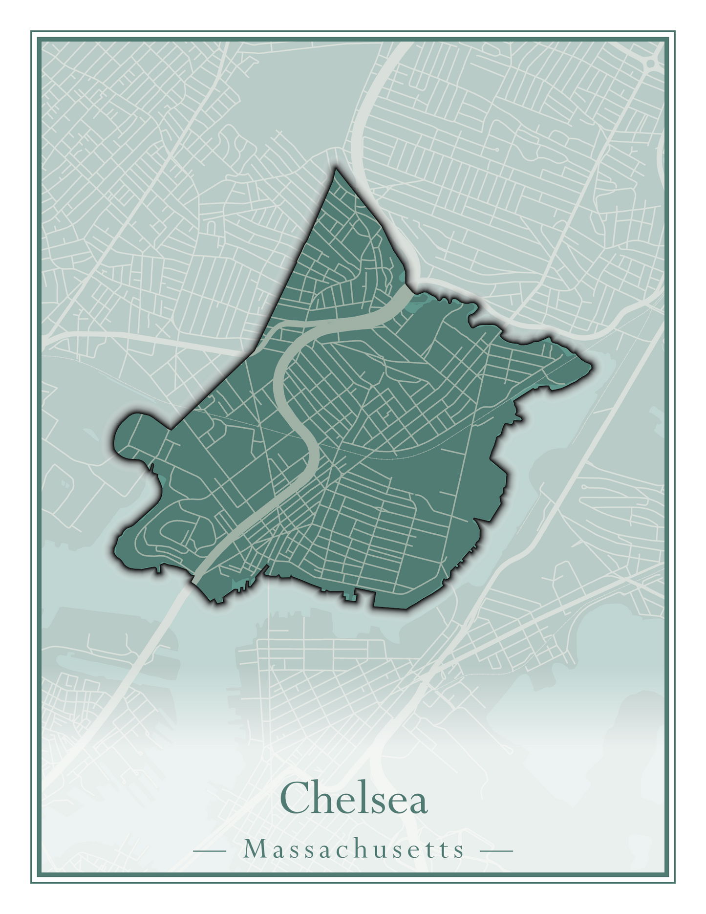 Massachusetts Towns - Street Map (Chelmsford - Chester)