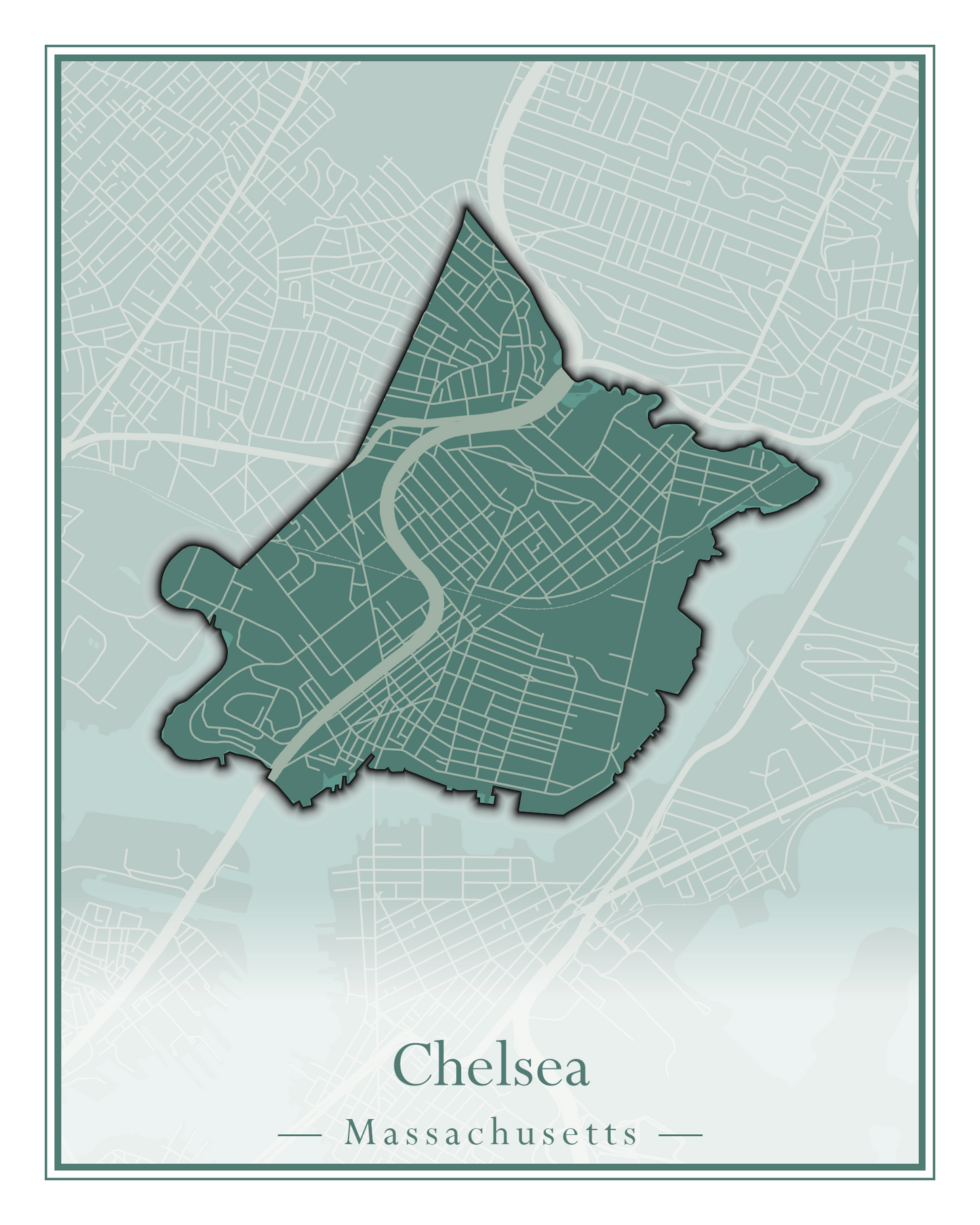 Massachusetts Towns - Street Map (Chelmsford - Chester)