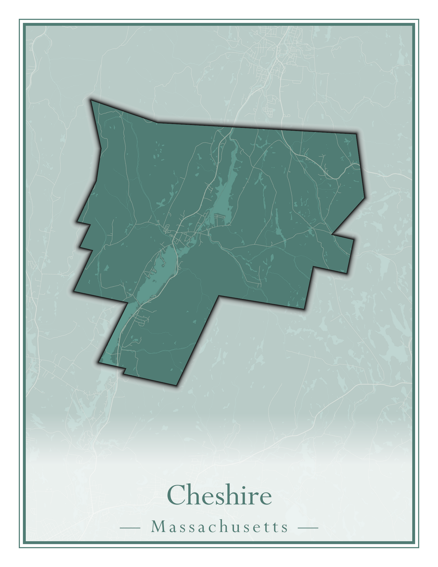 Massachusetts Towns - Street Map (Chelmsford - Chester)