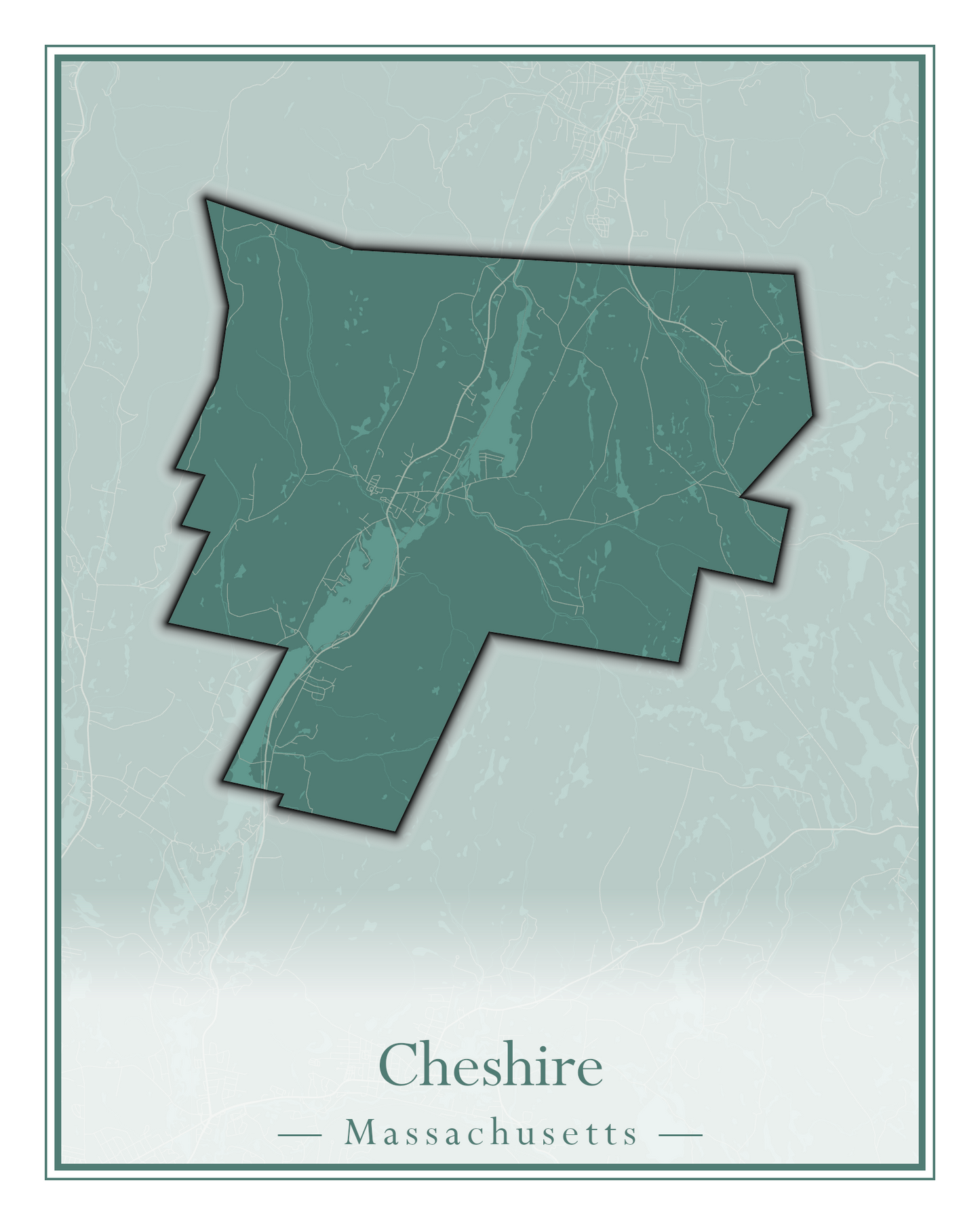 Massachusetts Towns - Street Map (Chelmsford - Chester)