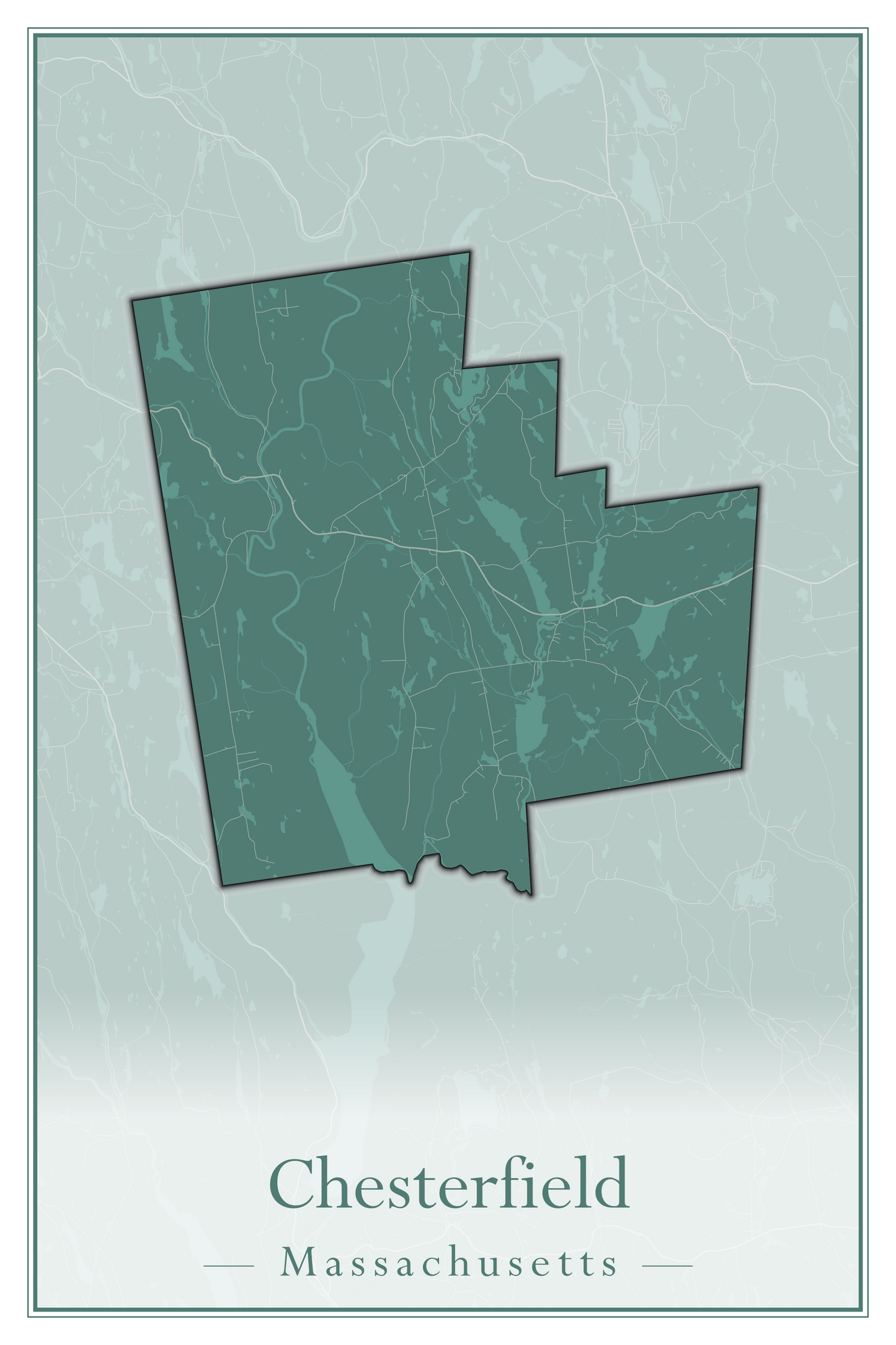 Massachusetts Towns - Street Map (Chesterfield - Clarksburg)