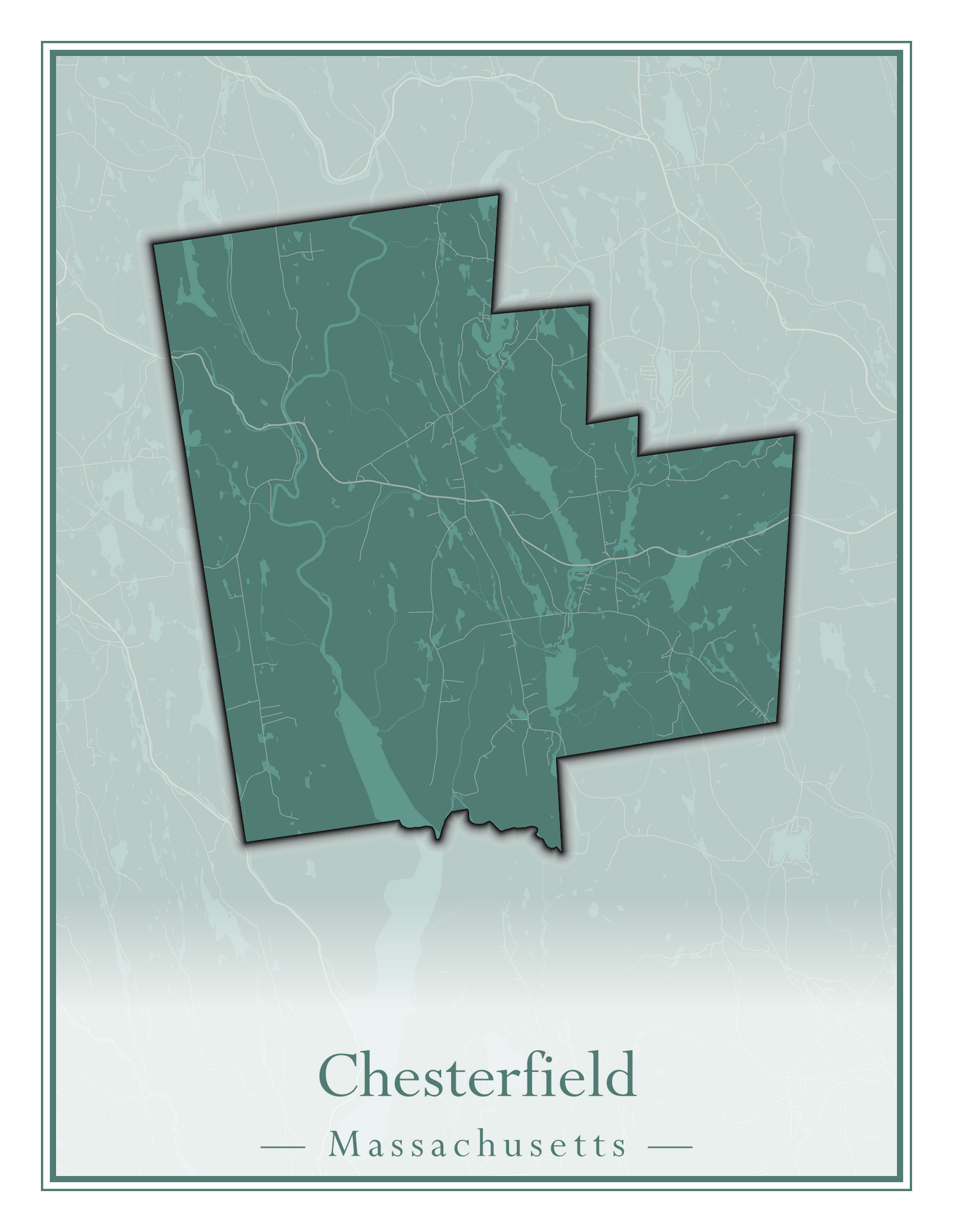 Massachusetts Towns - Street Map (Chesterfield - Clarksburg)