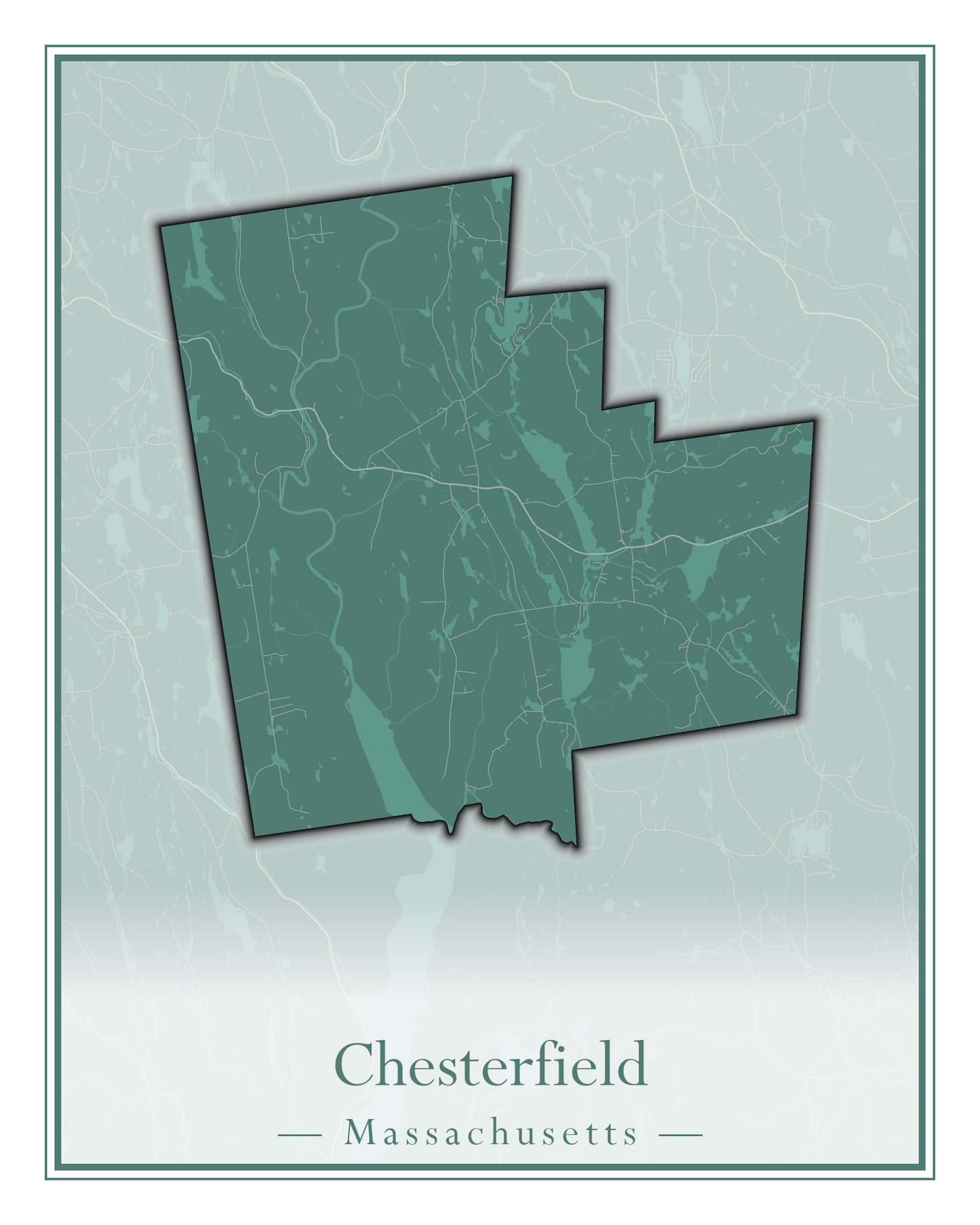 Massachusetts Towns - Street Map (Chesterfield - Clarksburg)