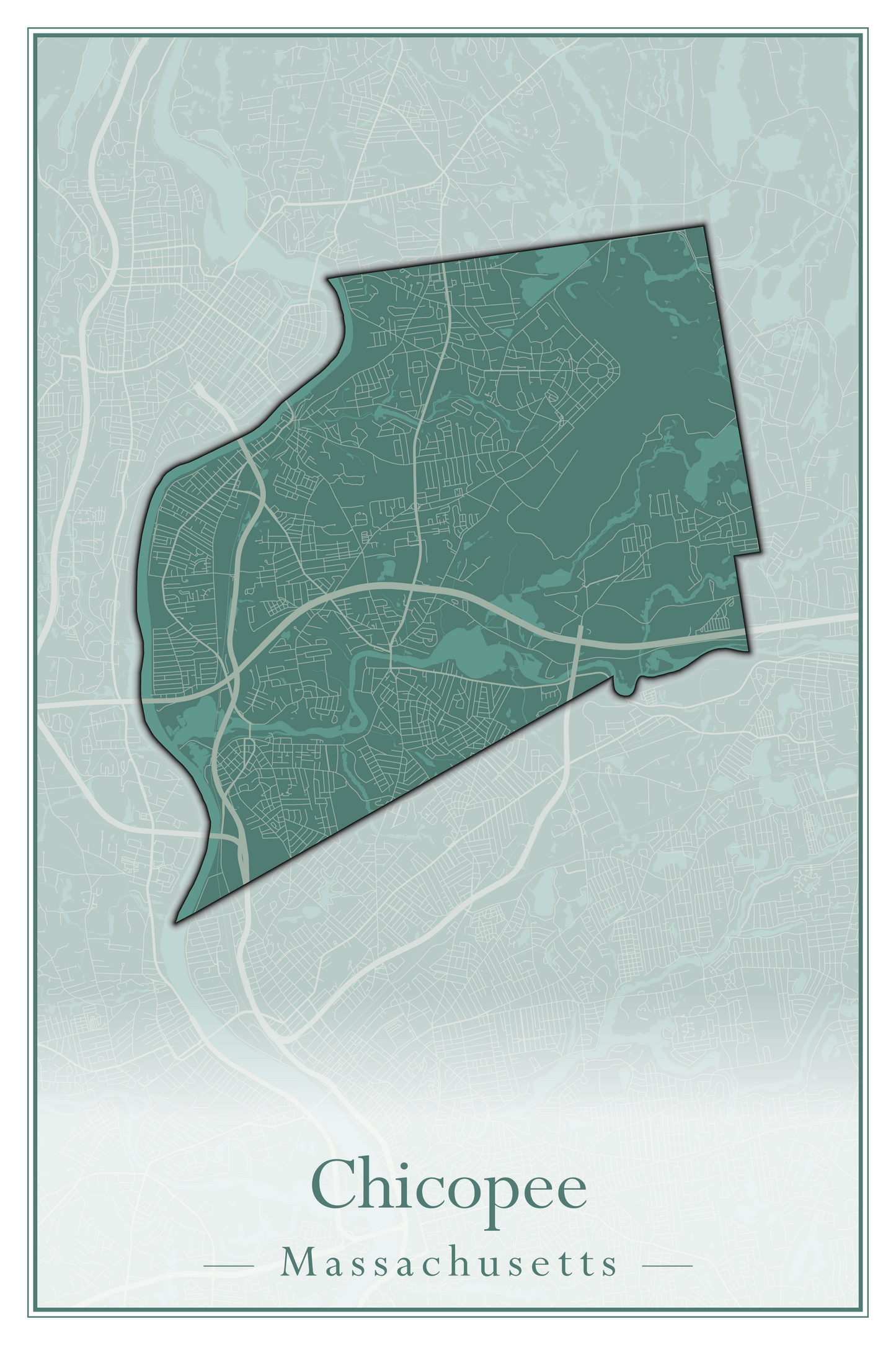 Massachusetts Towns - Street Map (Chesterfield - Clarksburg)