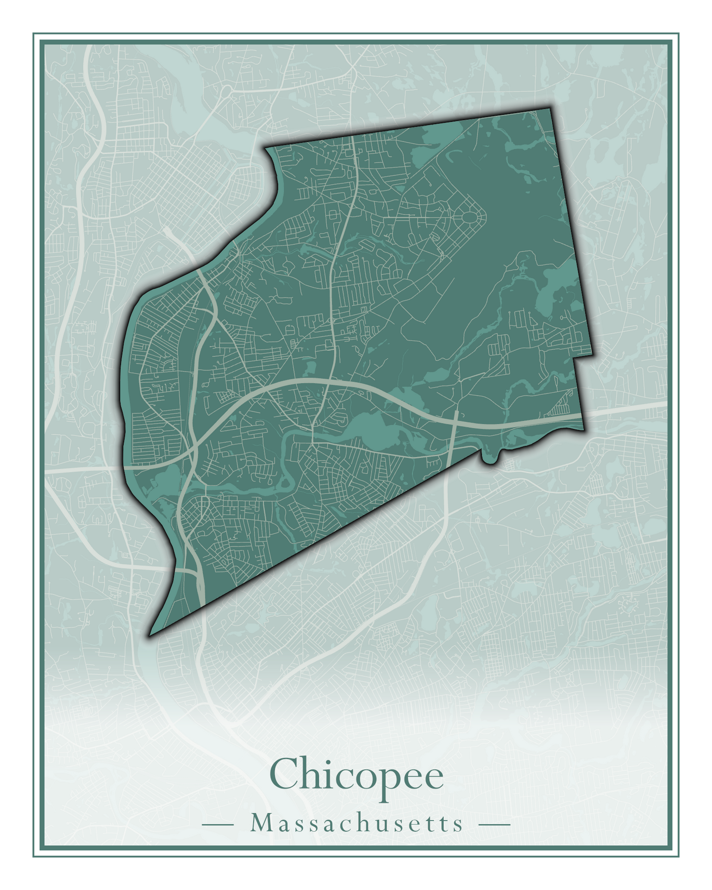 Massachusetts Towns - Street Map (Chesterfield - Clarksburg)