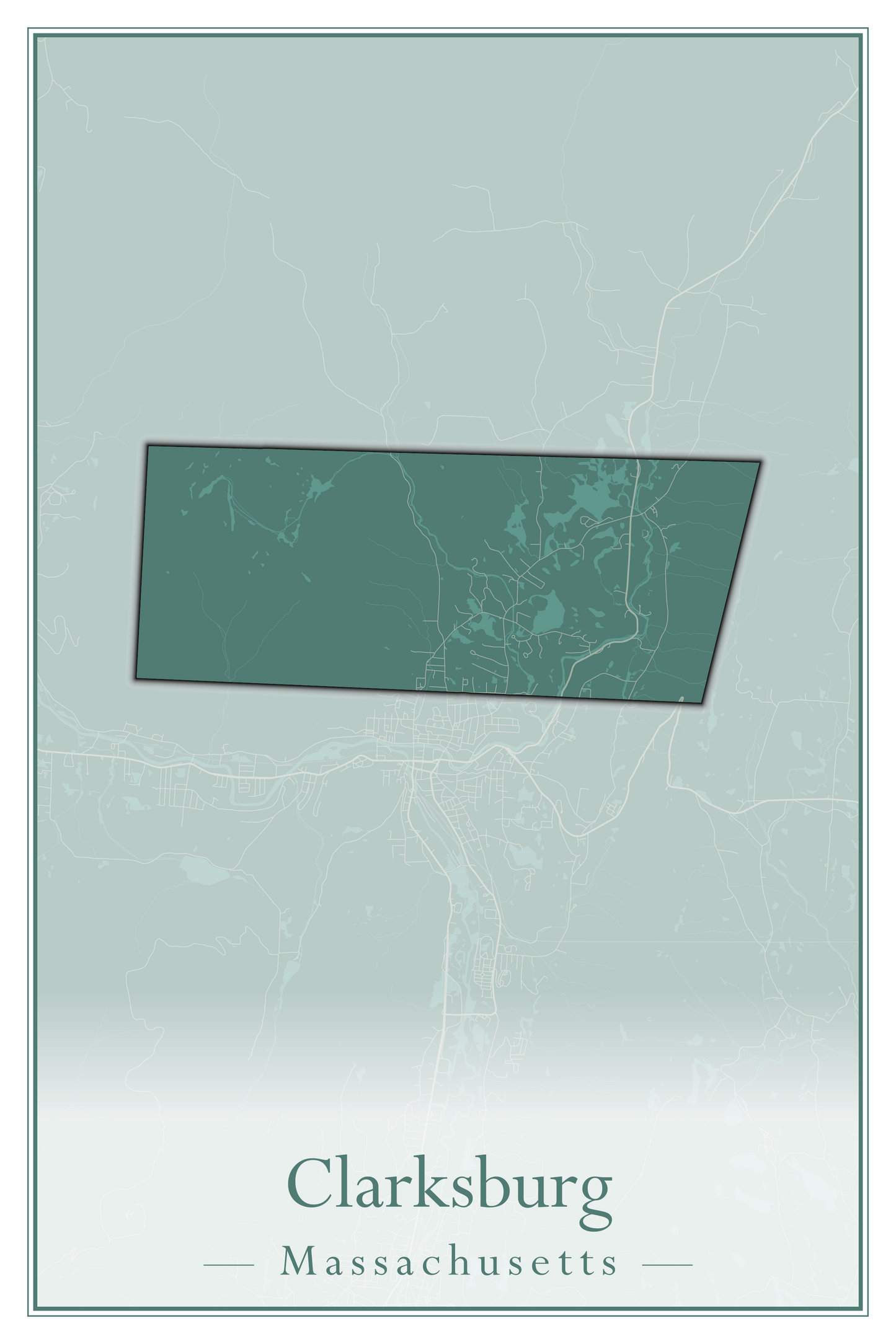 Massachusetts Towns - Street Map (Chesterfield - Clarksburg)