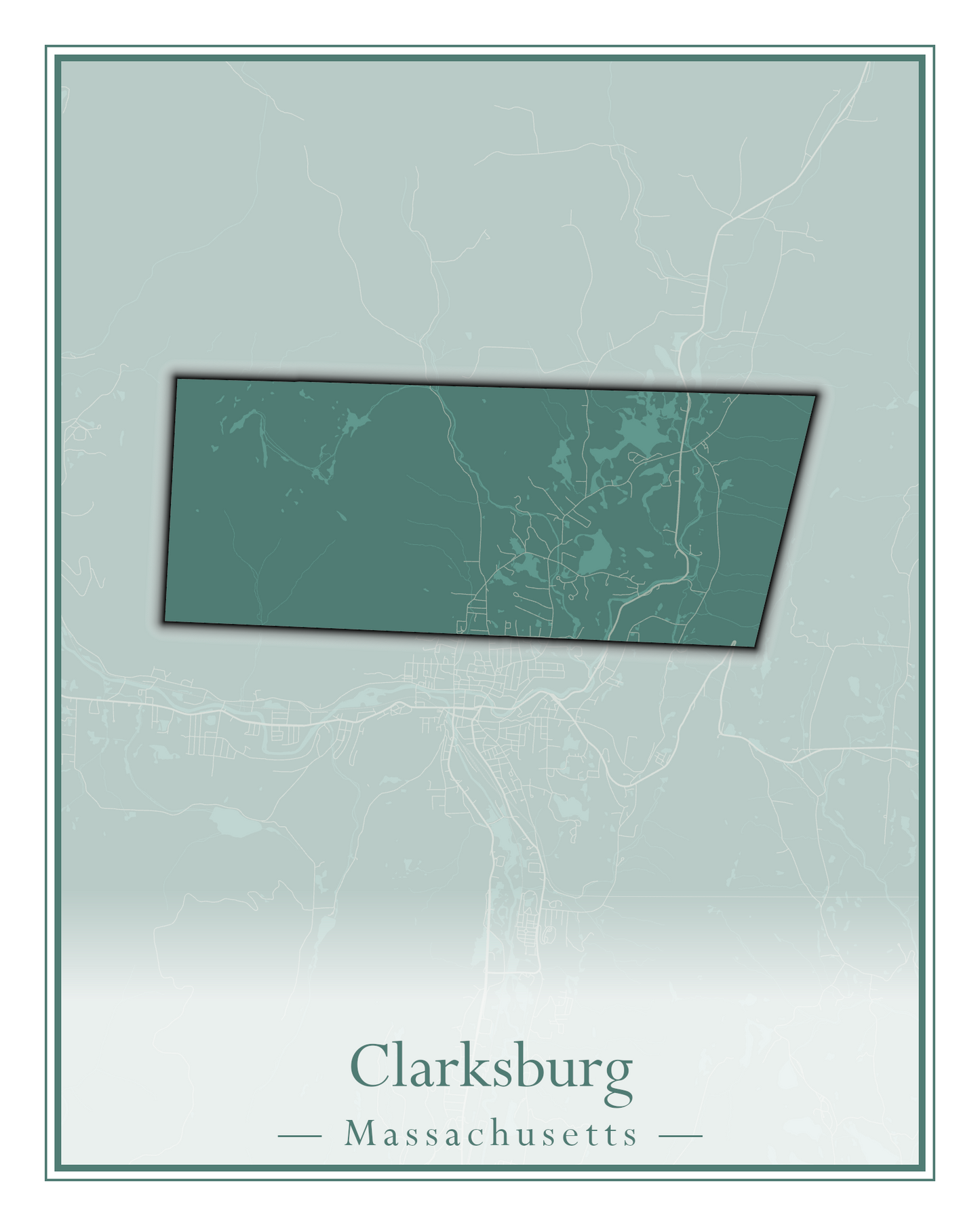 Massachusetts Towns - Street Map (Chesterfield - Clarksburg)