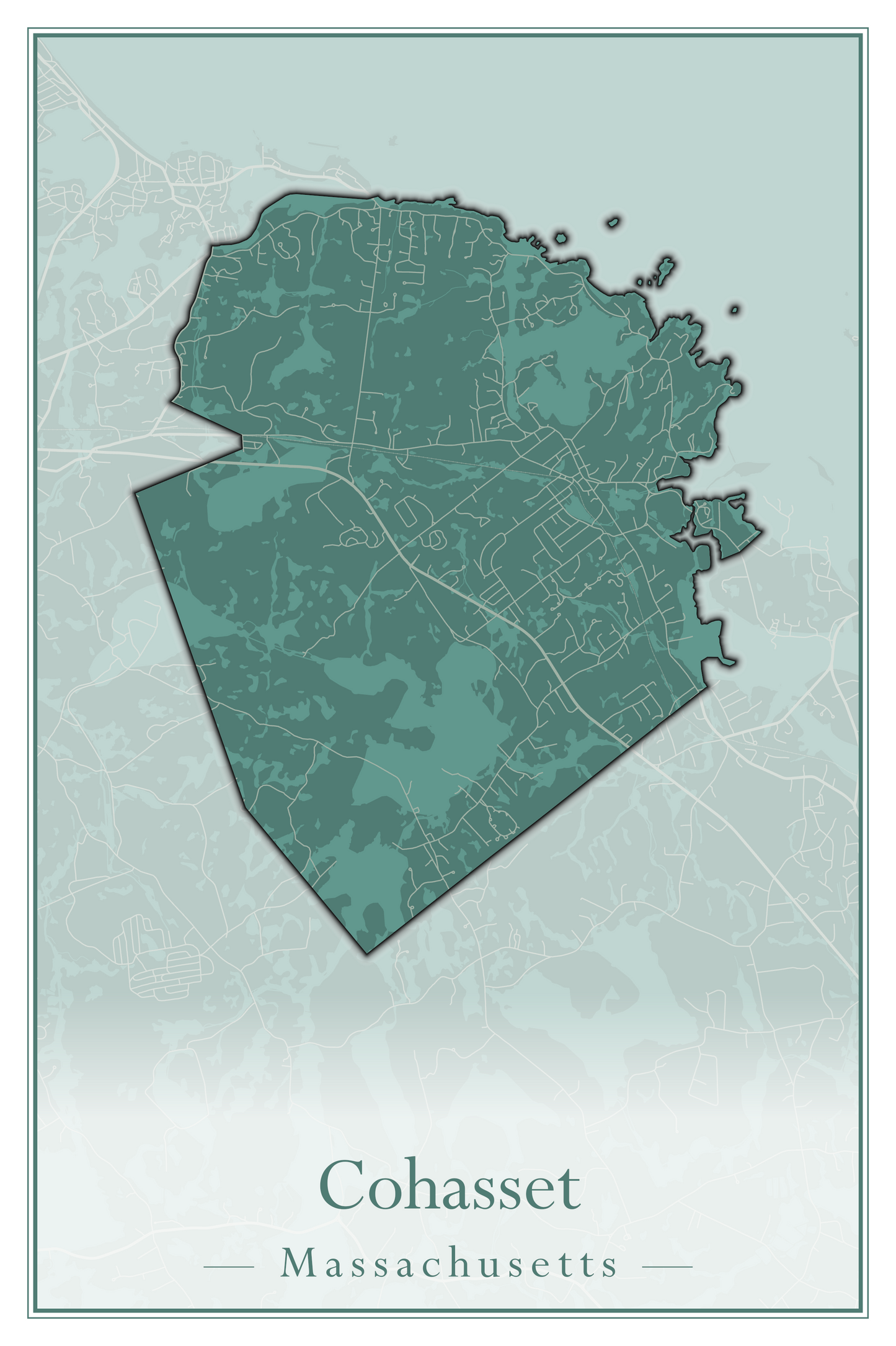 Massachusetts Towns - Street Map (Clinton - Concord)