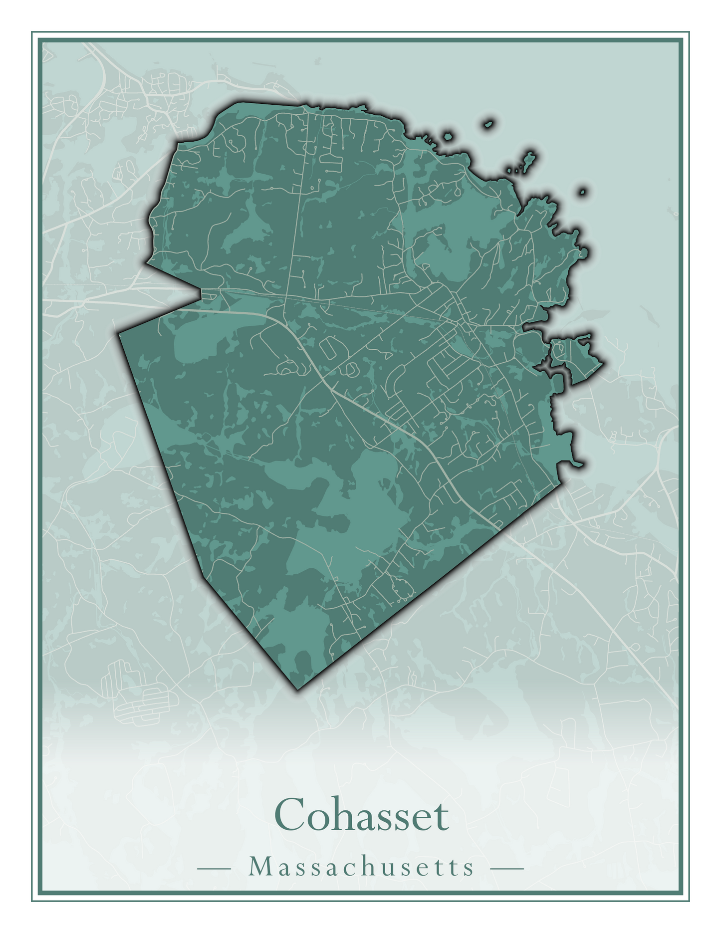 Massachusetts Towns - Street Map (Clinton - Concord)