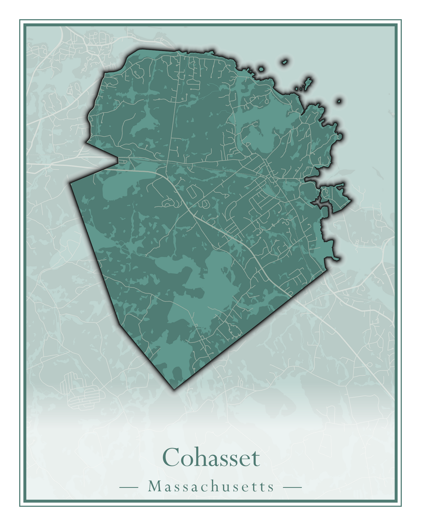 Massachusetts Towns - Street Map (Clinton - Concord)