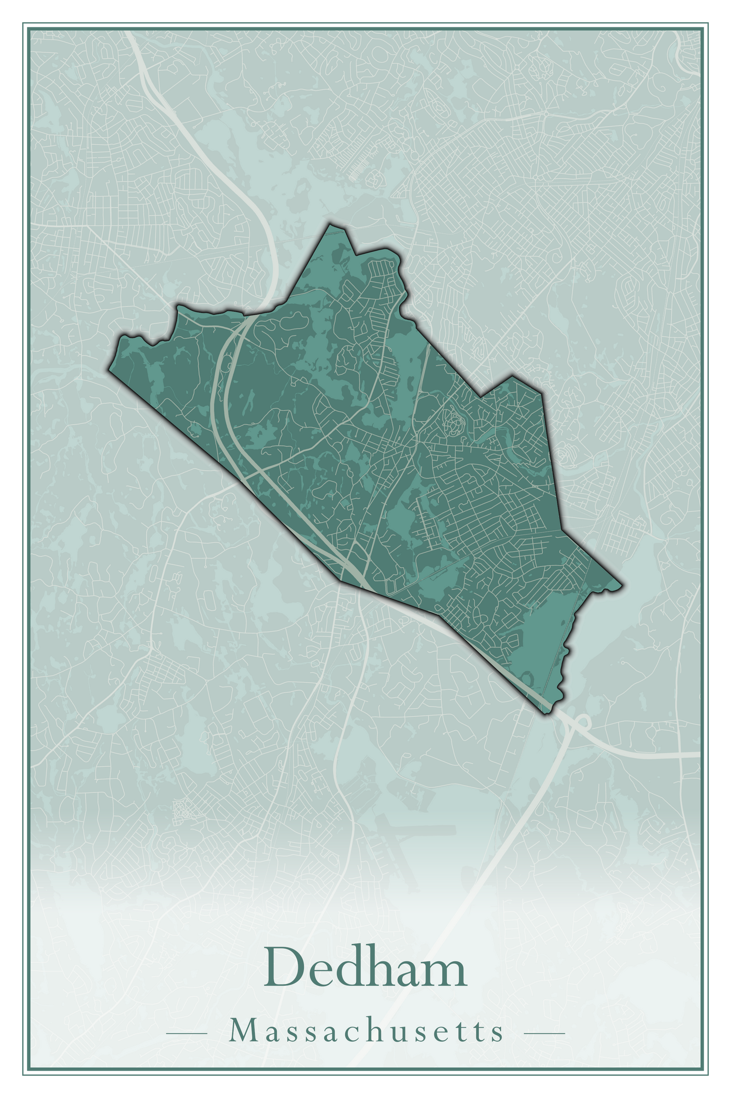 Massachusetts Towns - Street Map (Dartmouth - Dennis)