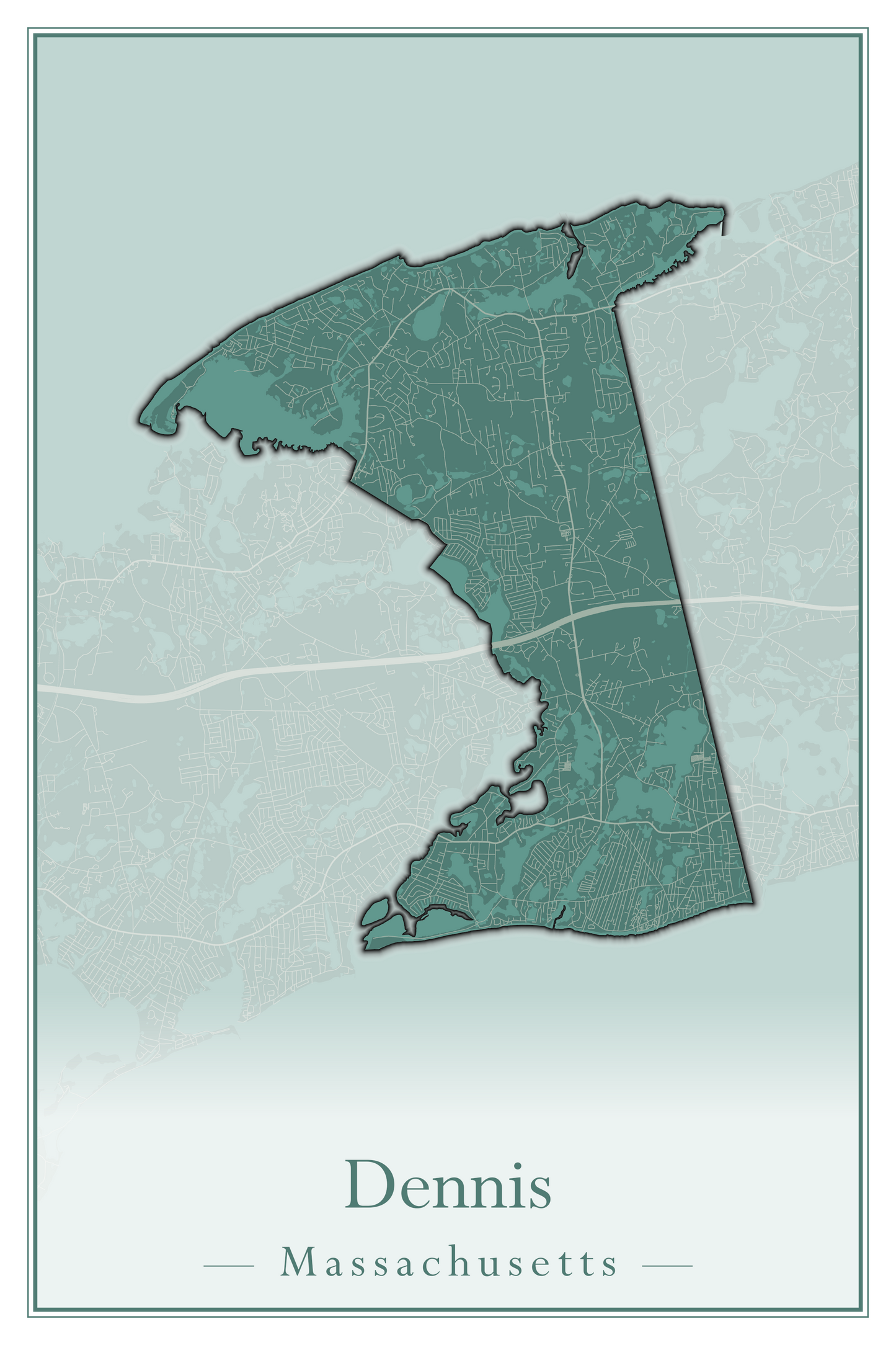 Massachusetts Towns - Street Map (Dartmouth - Dennis)