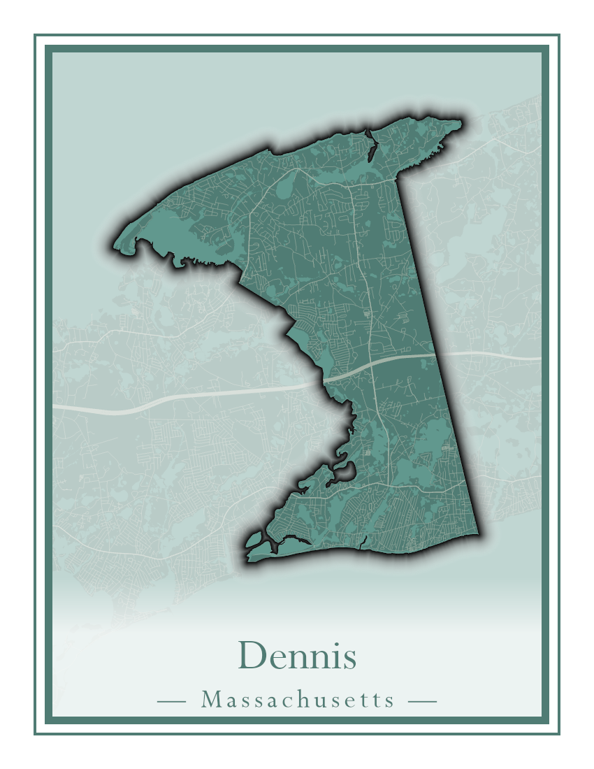 Massachusetts Towns - Street Map (Dartmouth - Dennis)