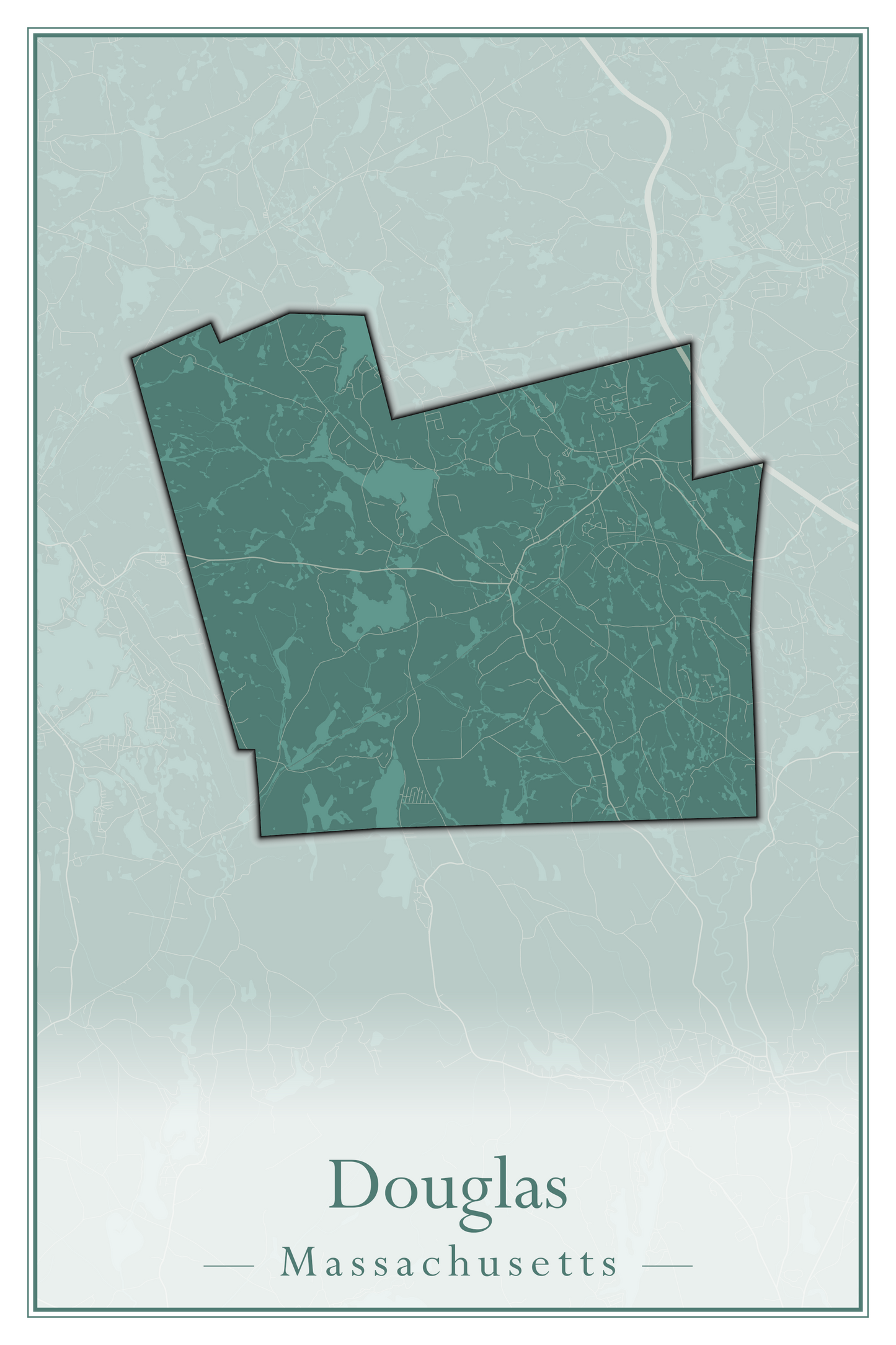 Massachusetts Towns - Street Map (Dighton - Dracut)