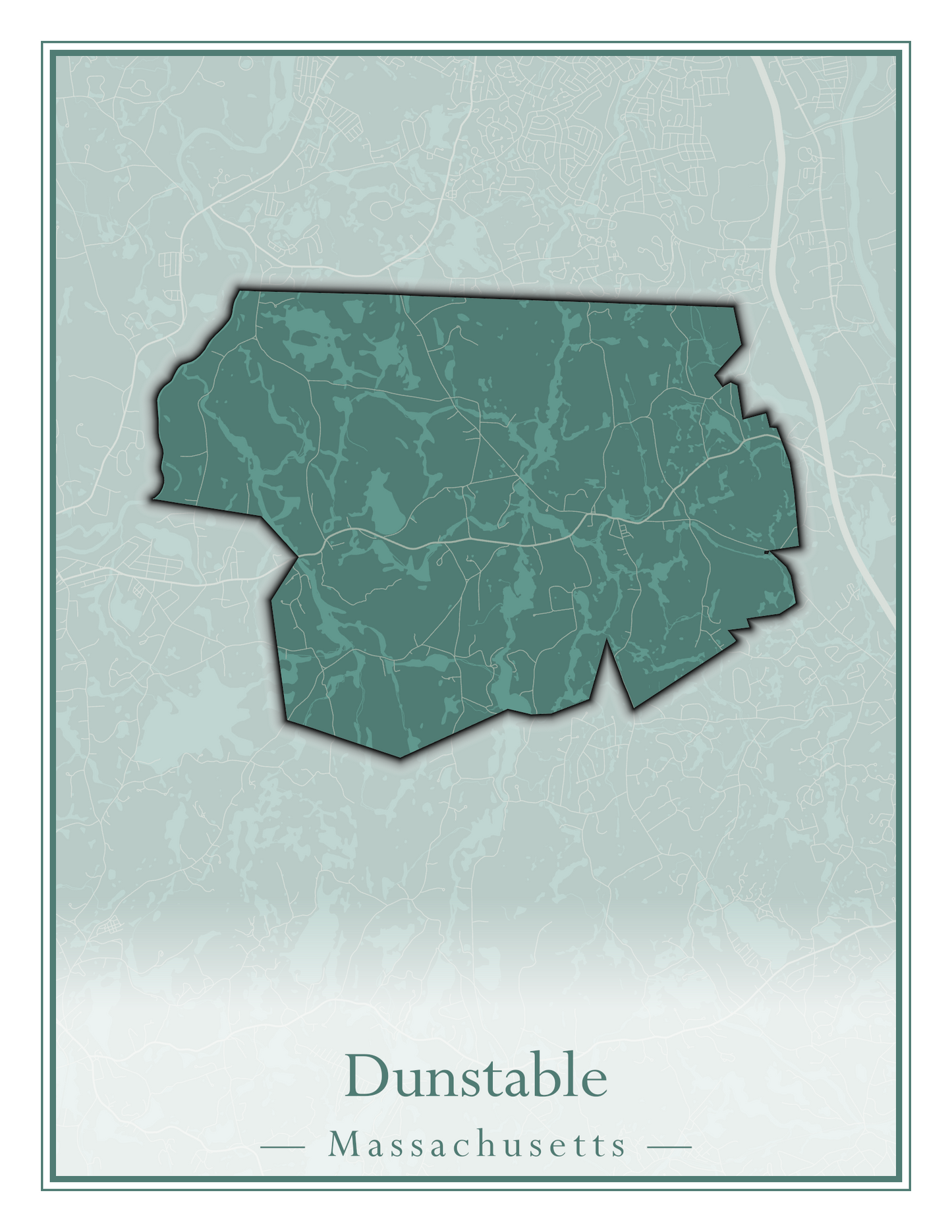 Massachusetts Towns - Street Map (Dudley - East Bridgewater)