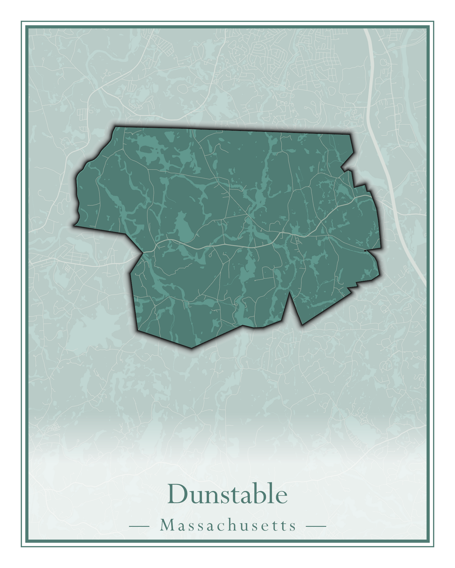 Massachusetts Towns - Street Map (Dudley - East Bridgewater)