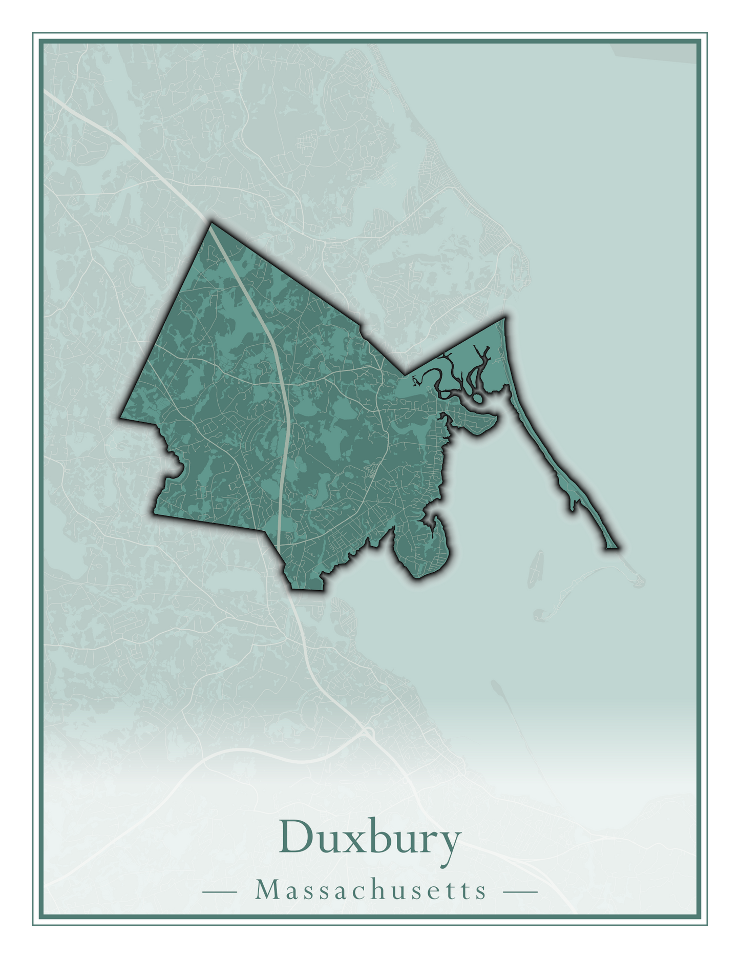 Massachusetts Towns - Street Map (Dudley - East Bridgewater)