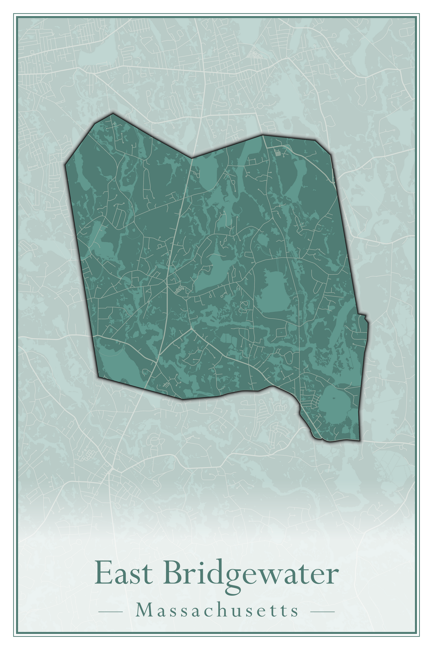 Massachusetts Towns - Street Map (Dudley - East Bridgewater)