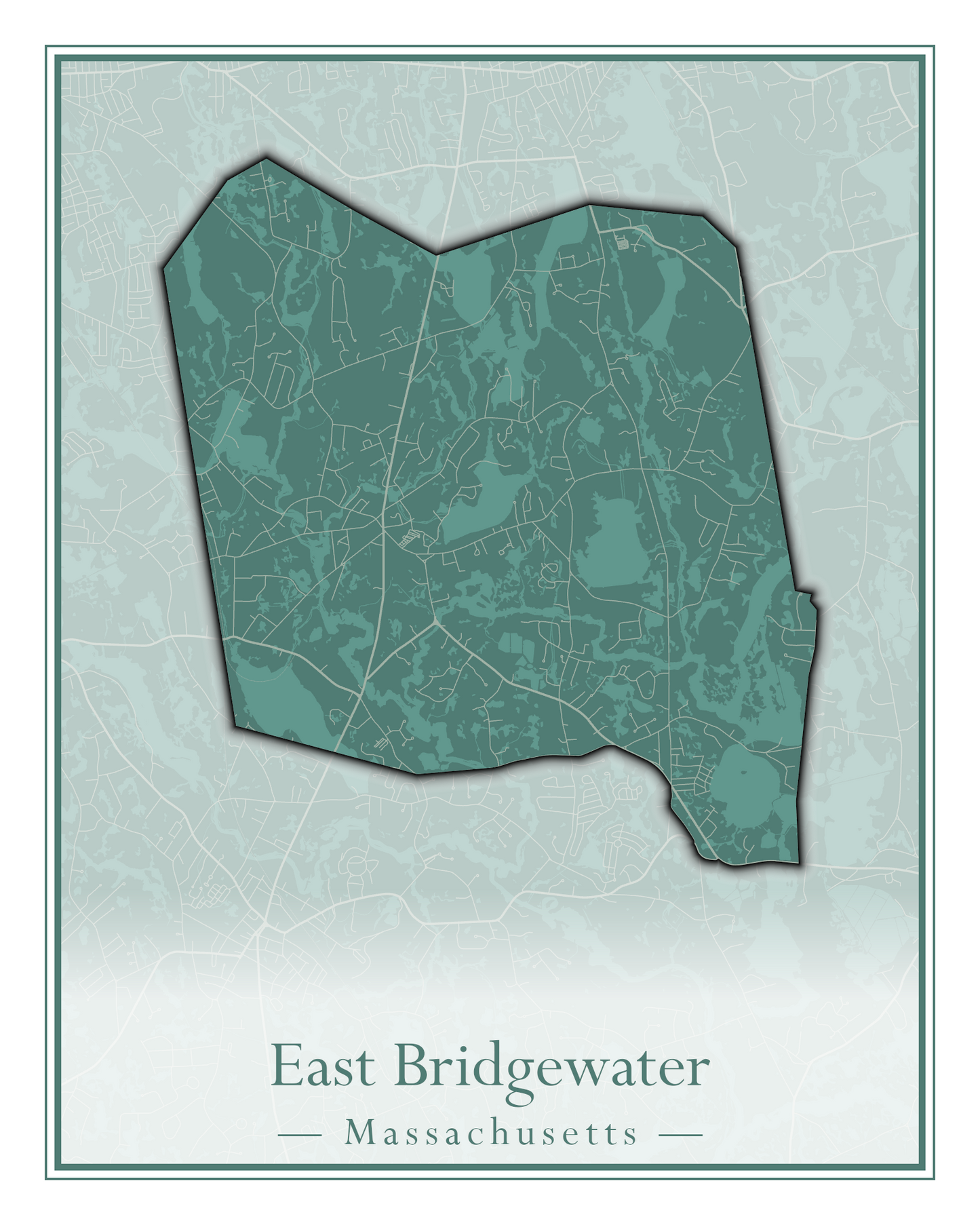 Massachusetts Towns - Street Map (Dudley - East Bridgewater)