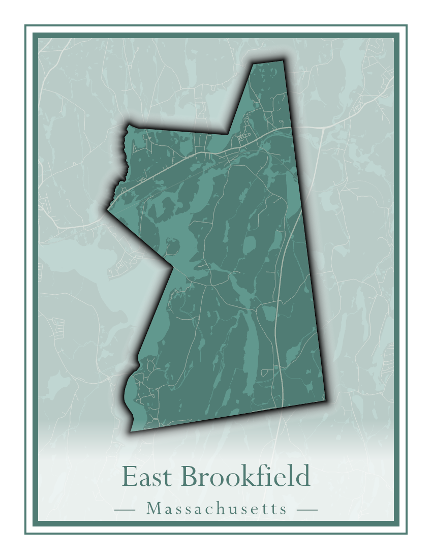 Massachusetts Towns - Street Map (East Brookfield - Easthampton)