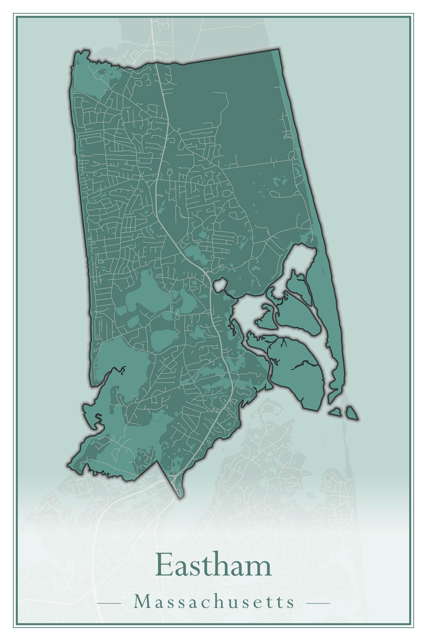 Massachusetts Towns - Street Map (East Brookfield - Easthampton)