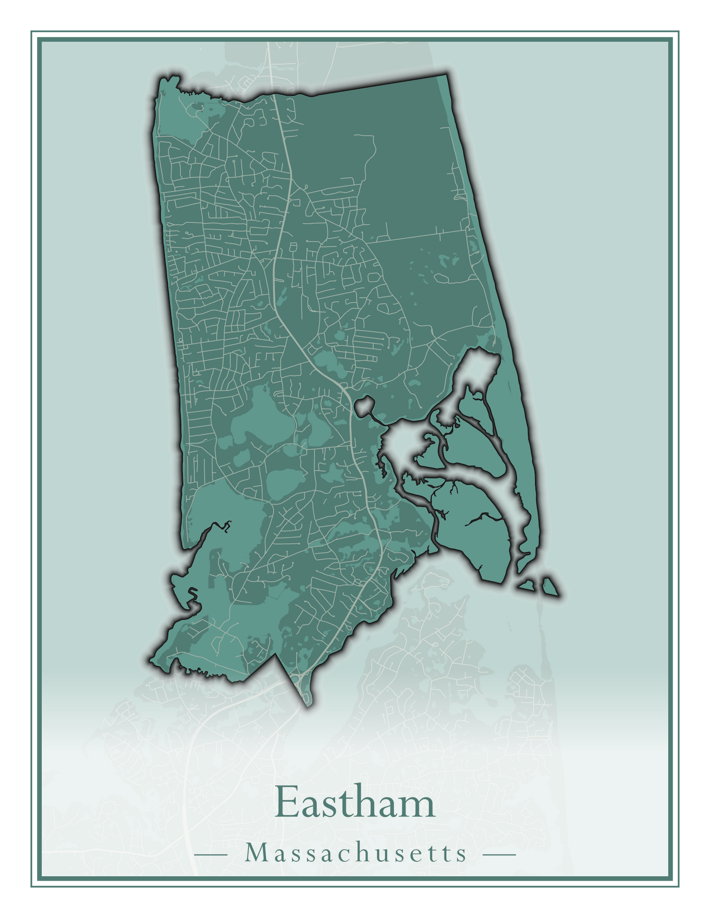 Massachusetts Towns - Street Map (East Brookfield - Easthampton)