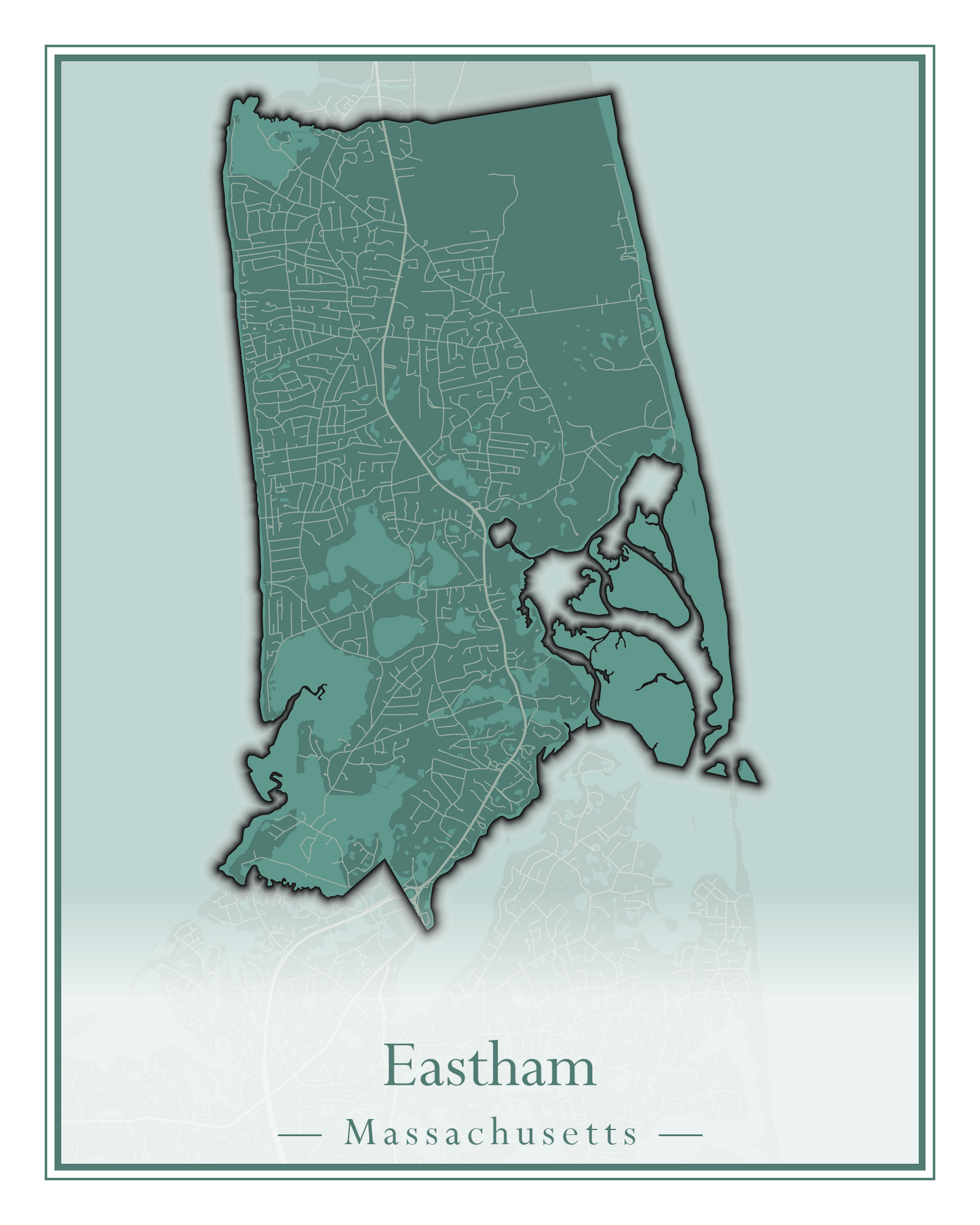 Massachusetts Towns - Street Map (East Brookfield - Easthampton)