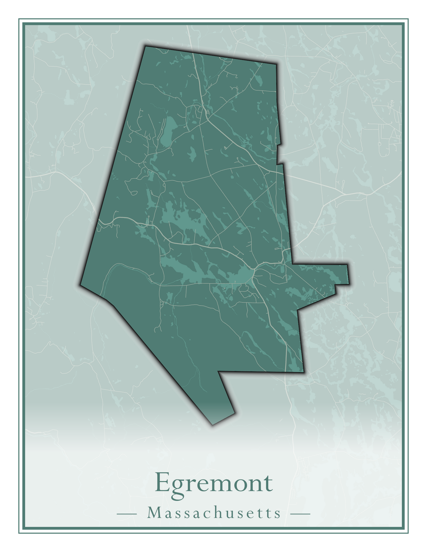 Massachusetts Towns - Street Map (Easton - Erving)