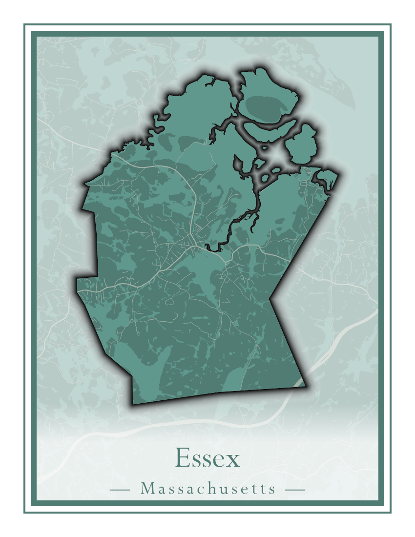 Massachusetts Towns - Street Map (Essex - Fall River)