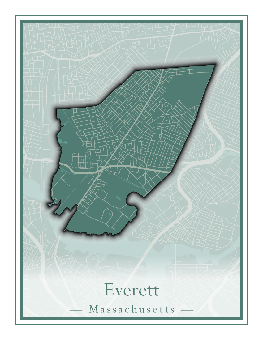 Massachusetts Towns - Street Map (Essex - Fall River)