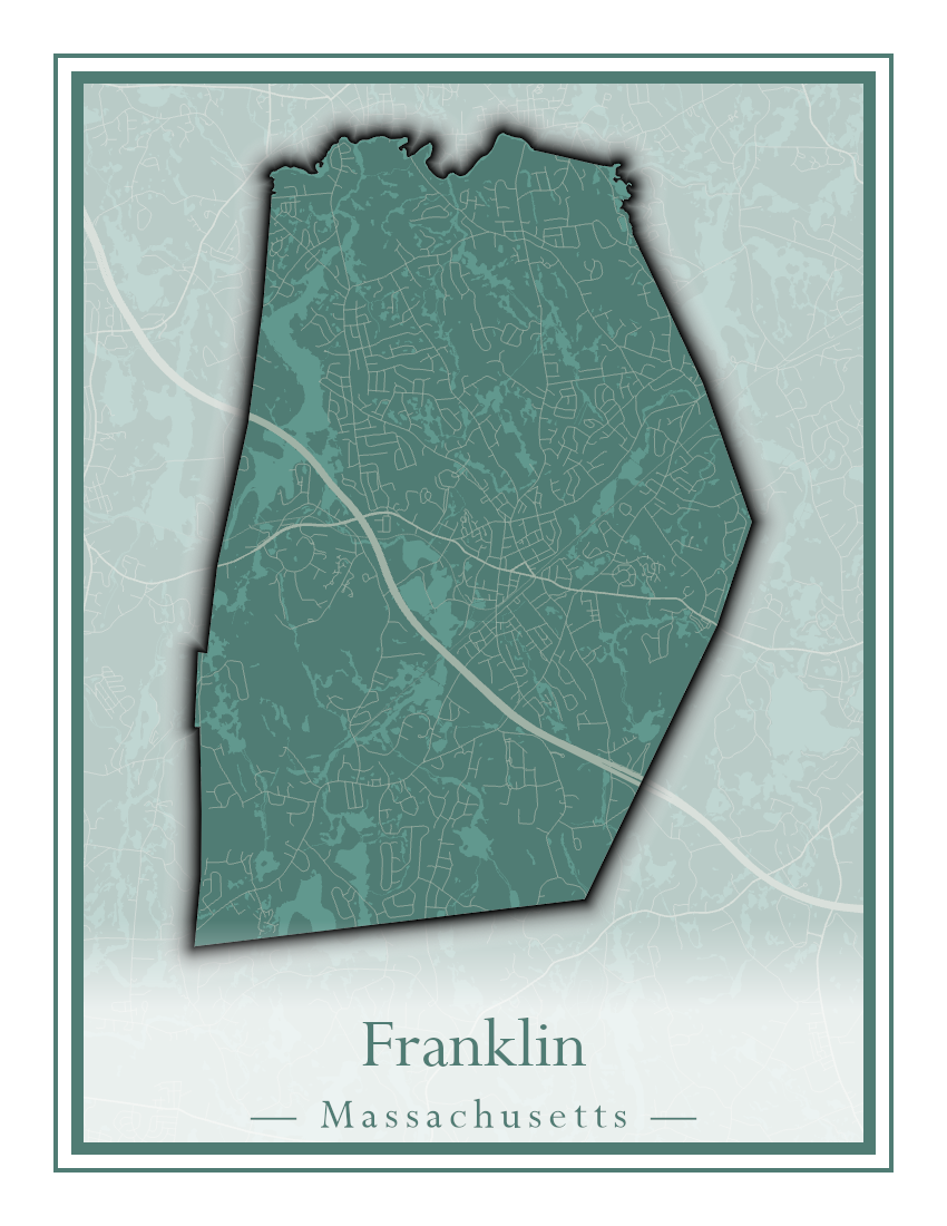 Massachusetts Towns - Street Map (Framingham - Gardner)