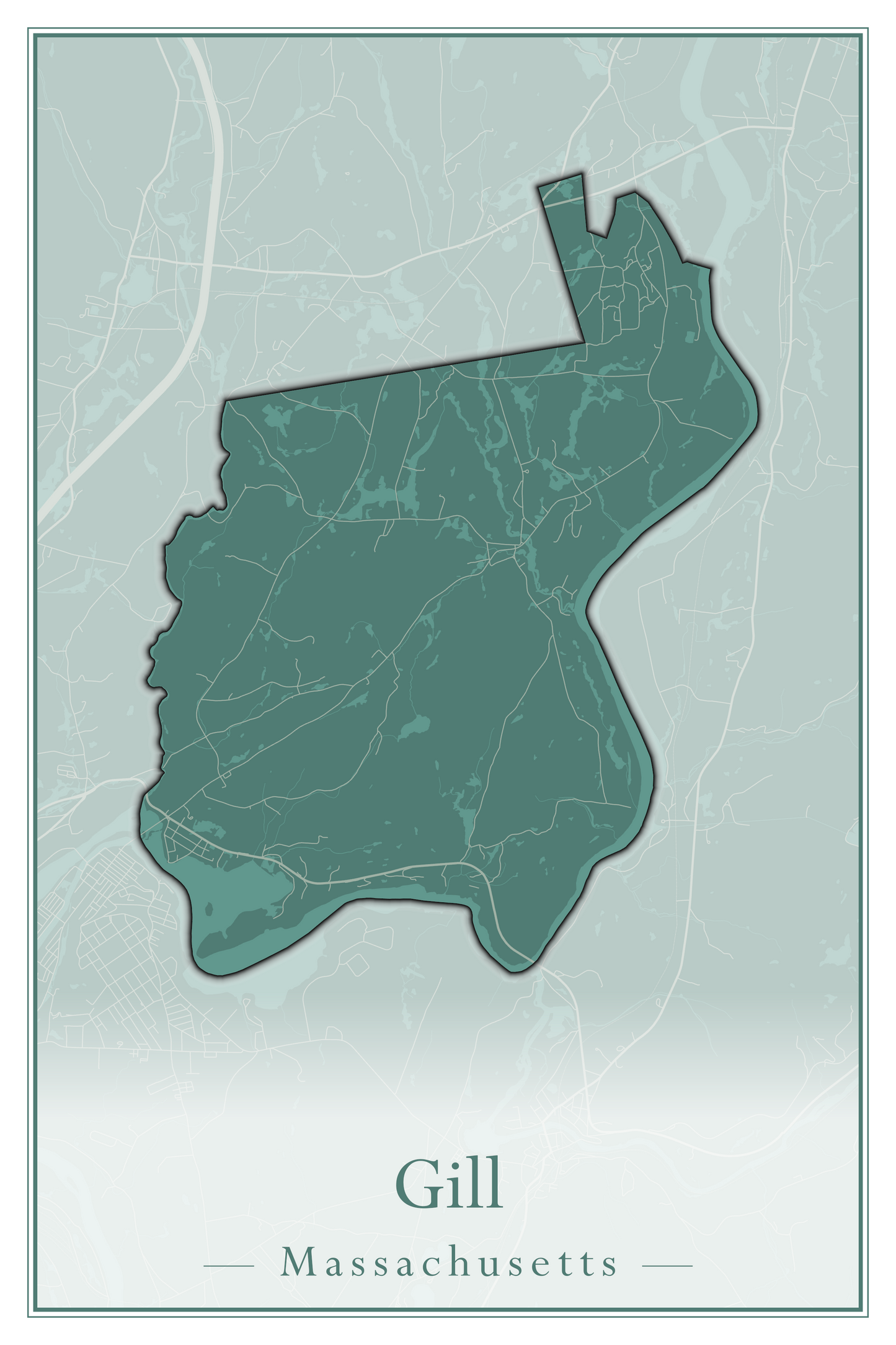 Massachusetts Towns - Street Map (Georgetown - Goshen)