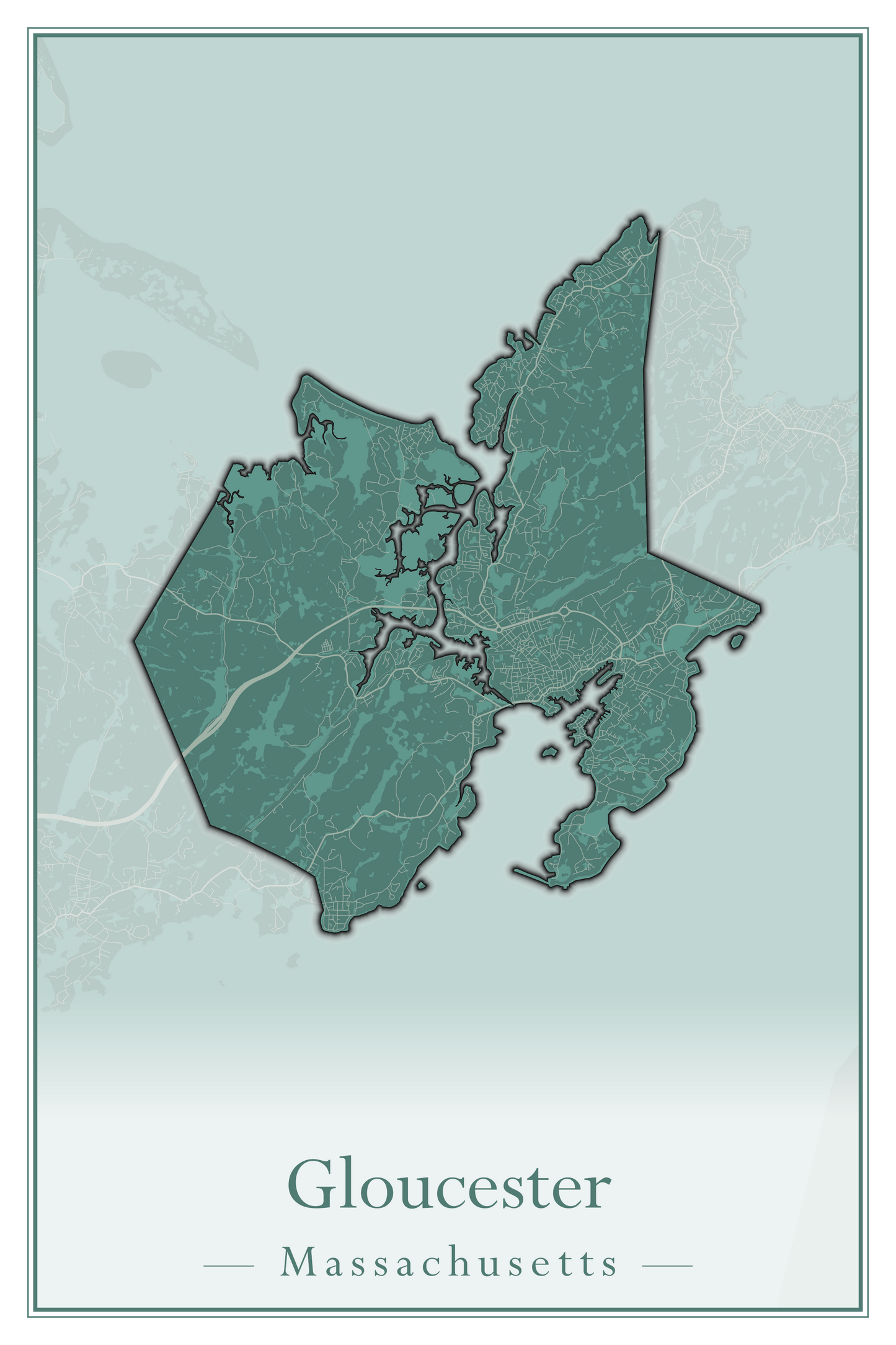 Massachusetts Towns - Street Map (Georgetown - Goshen)