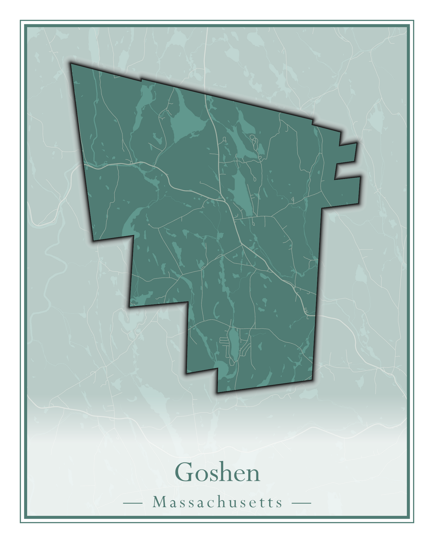 Massachusetts Towns - Street Map (Georgetown - Goshen)